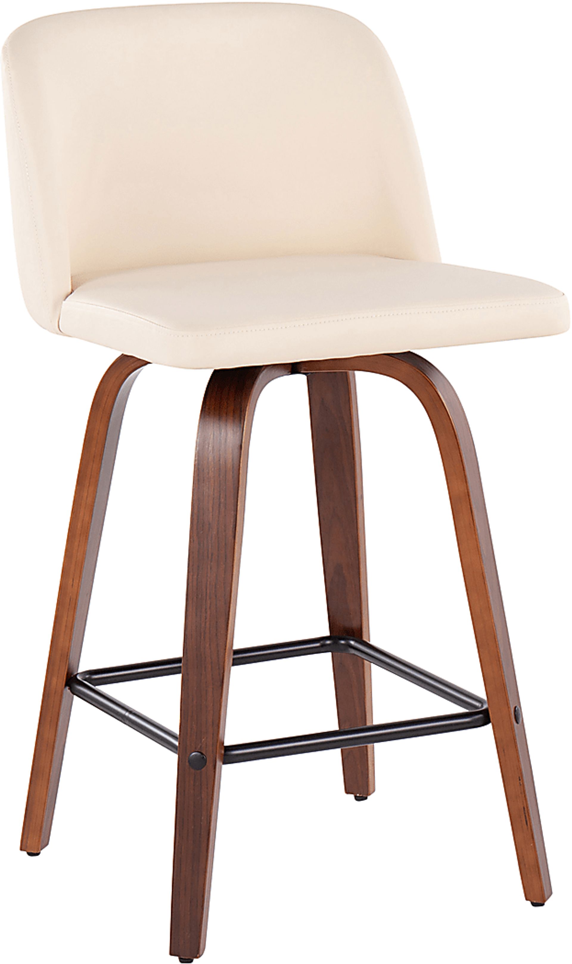 Enora Ann Cream Counter Height Stool, Set of 2 - Image 2