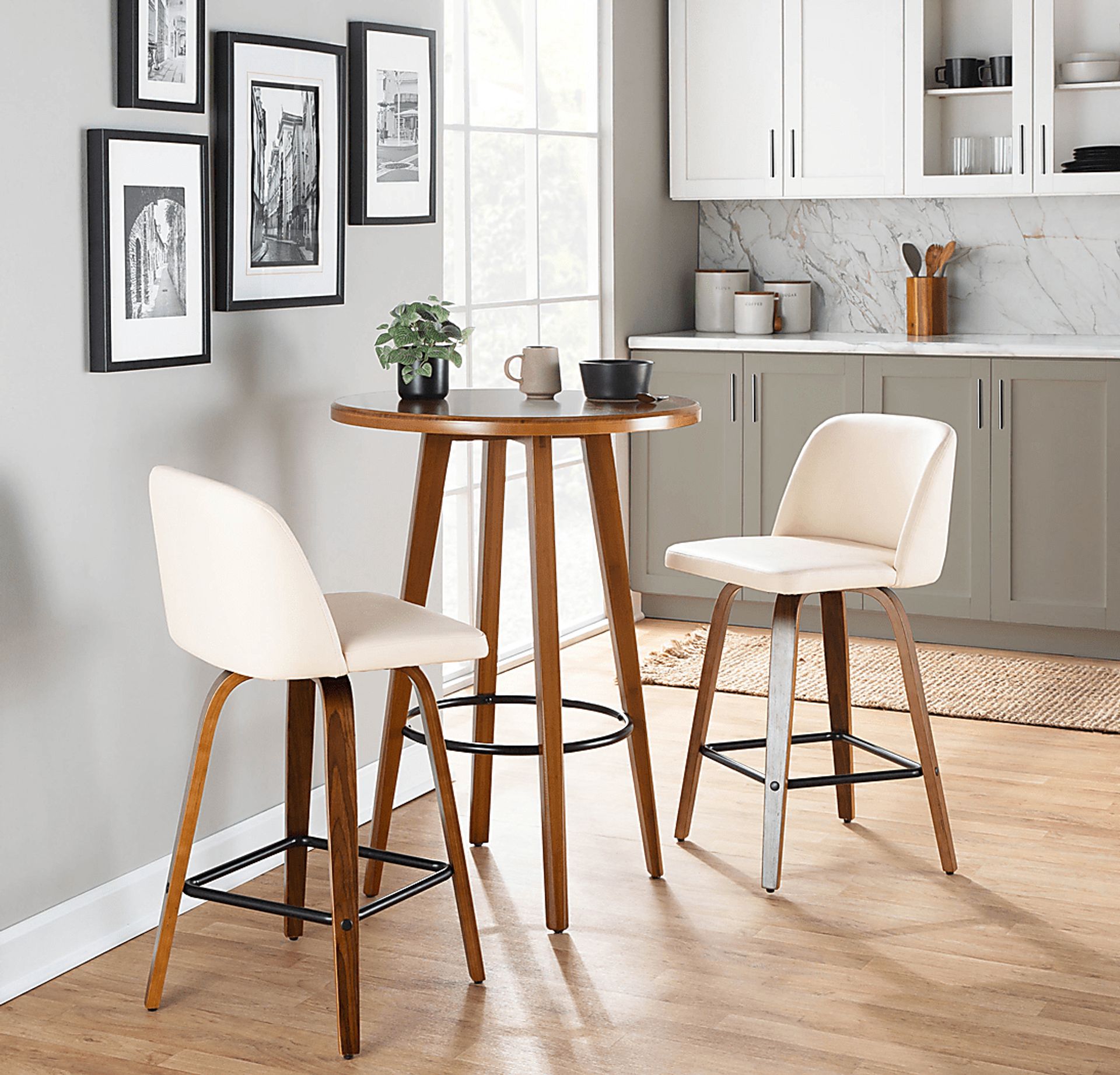 Enora Ann Cream Counter Height Stool, Set of 2 - Image 9