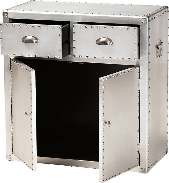 Enoree Light Silver Accent Cabinet - Thumbnail - Image 2