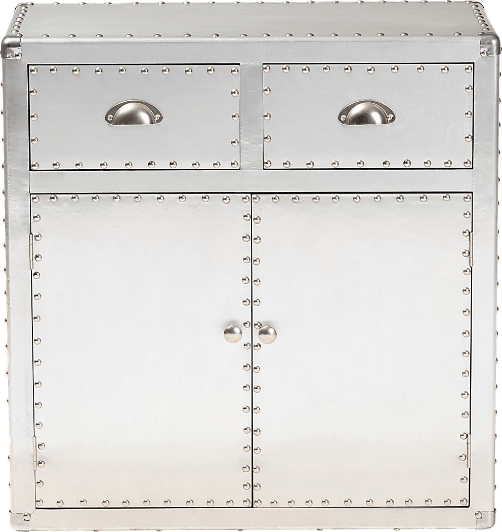 Enoree Light Silver Accent Cabinet - Thumbnail 4