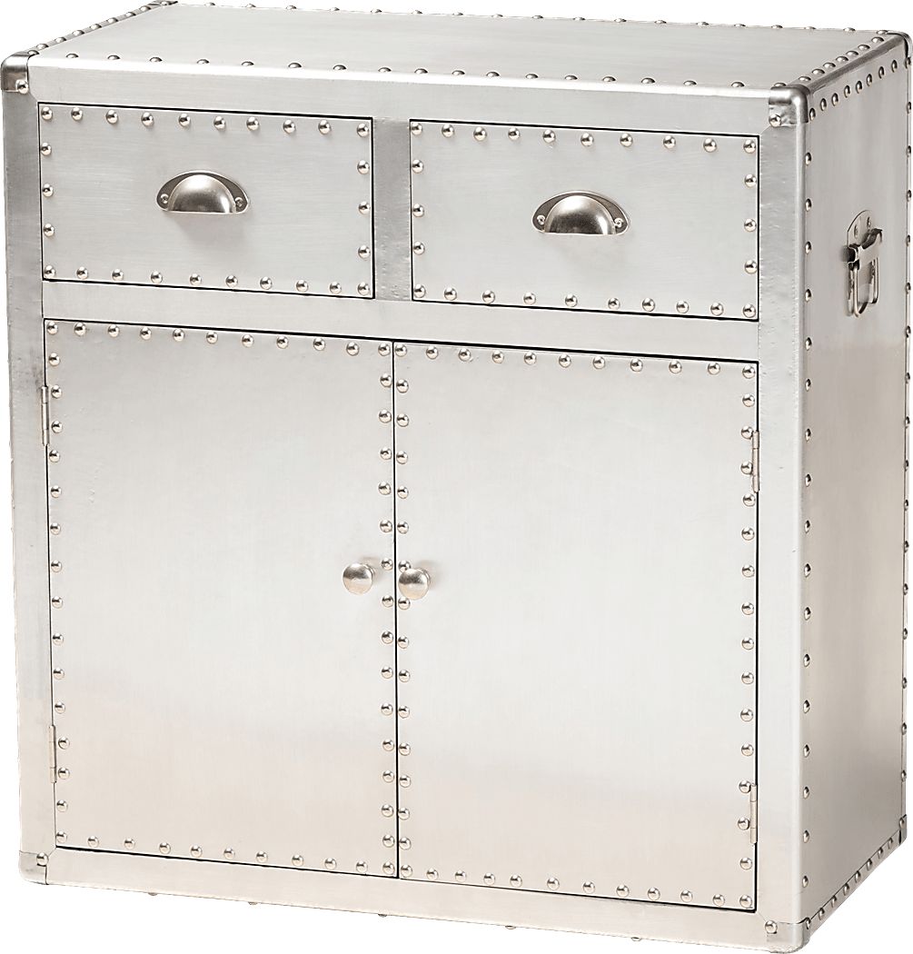 Enoree Light Silver Accent Cabinet
