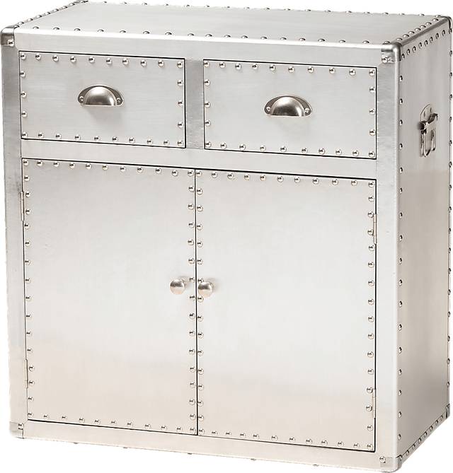 Enoree Light Silver Accent Cabinet - Thumbnail - Image 1
