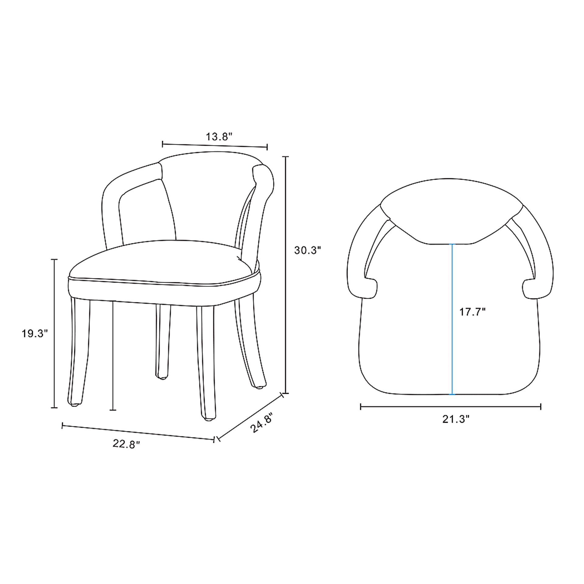 Enramada Ivory Arm Chair - Image 11