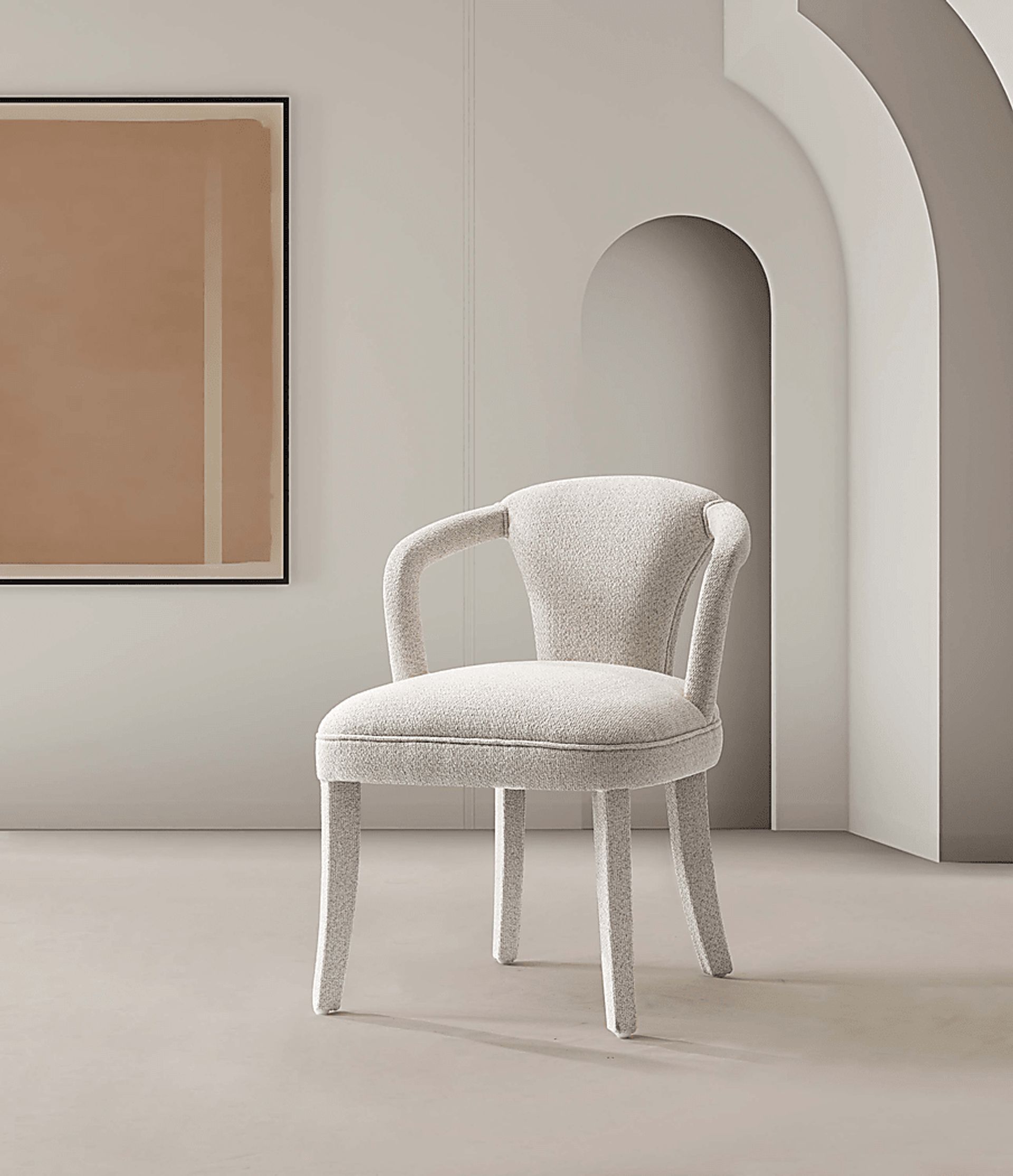 Enramada Ivory Arm Chair - Image 2