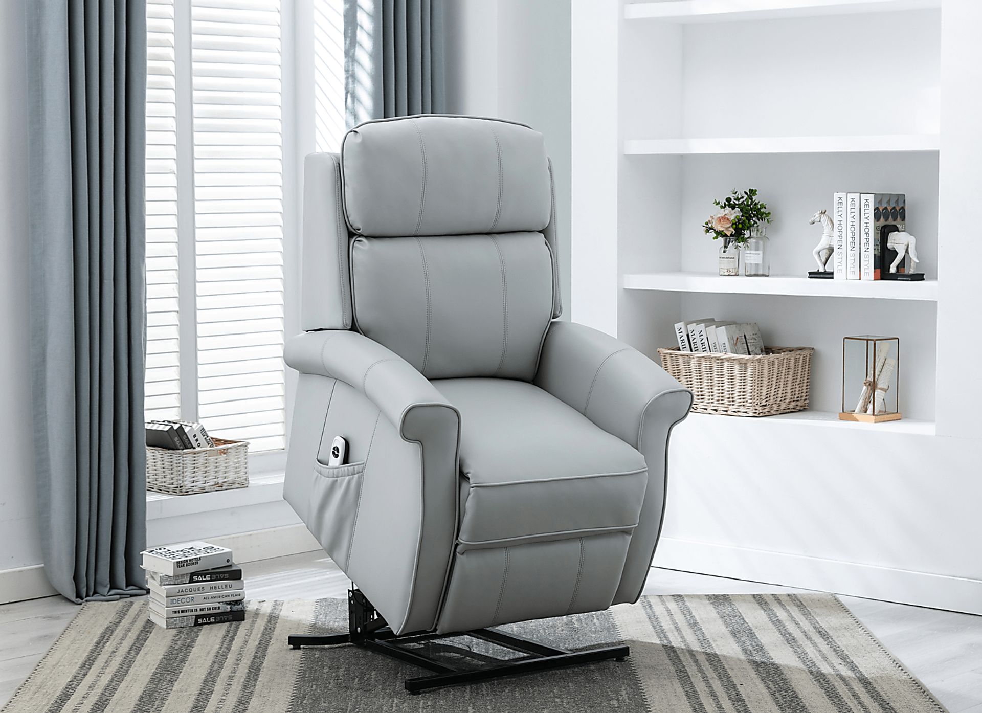 Enright Gray Power Recliner - Image 8