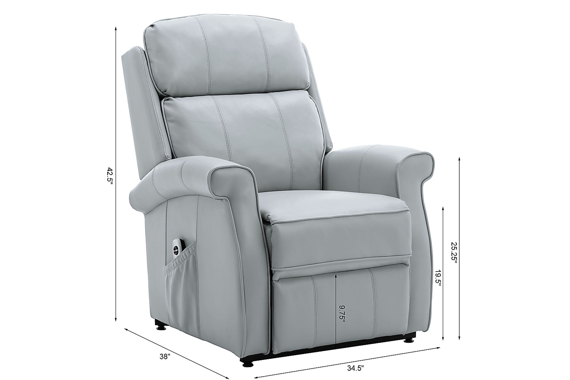 Enright Gray Power Recliner - Image 9
