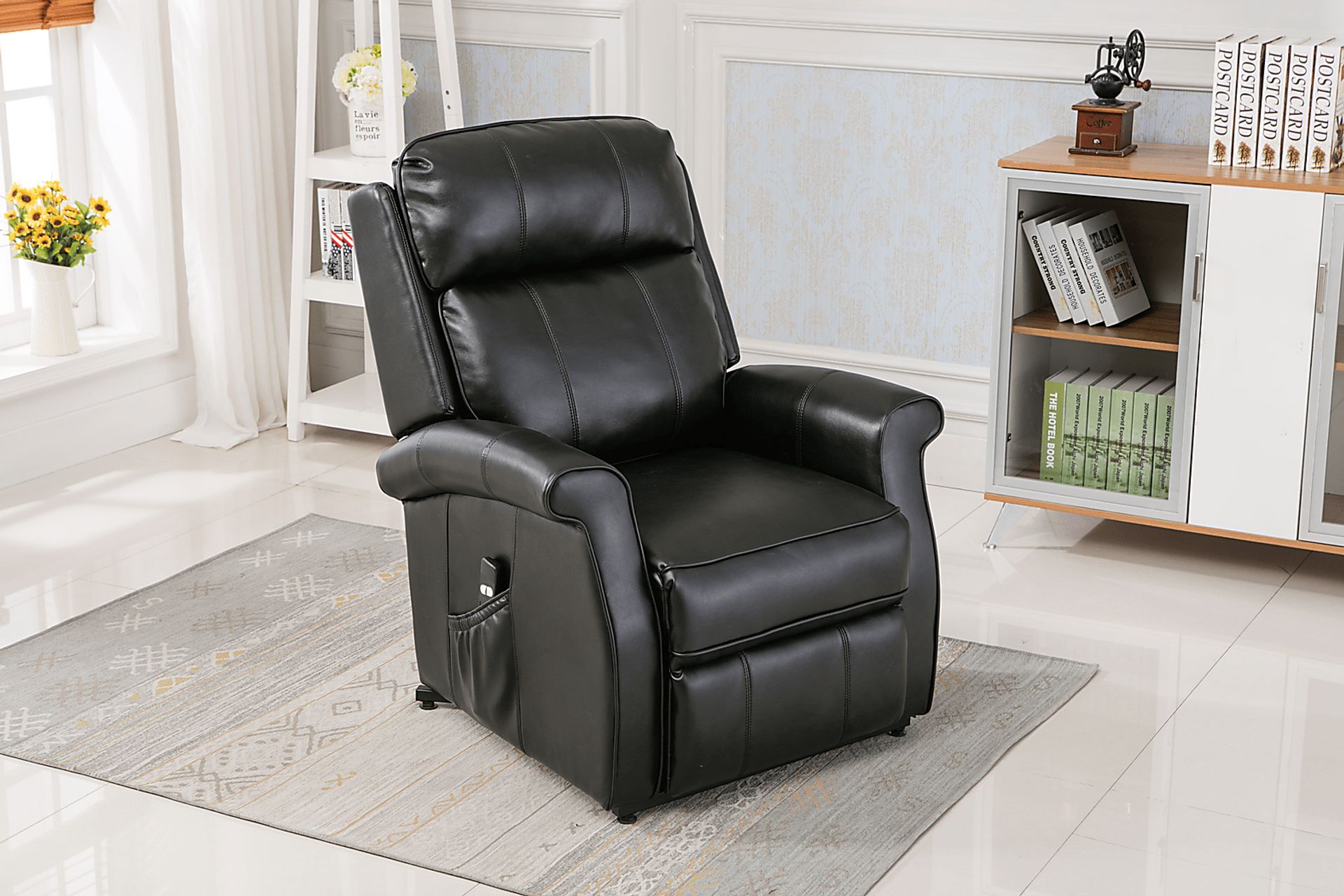 Enright Black Power Recliner - Image 3