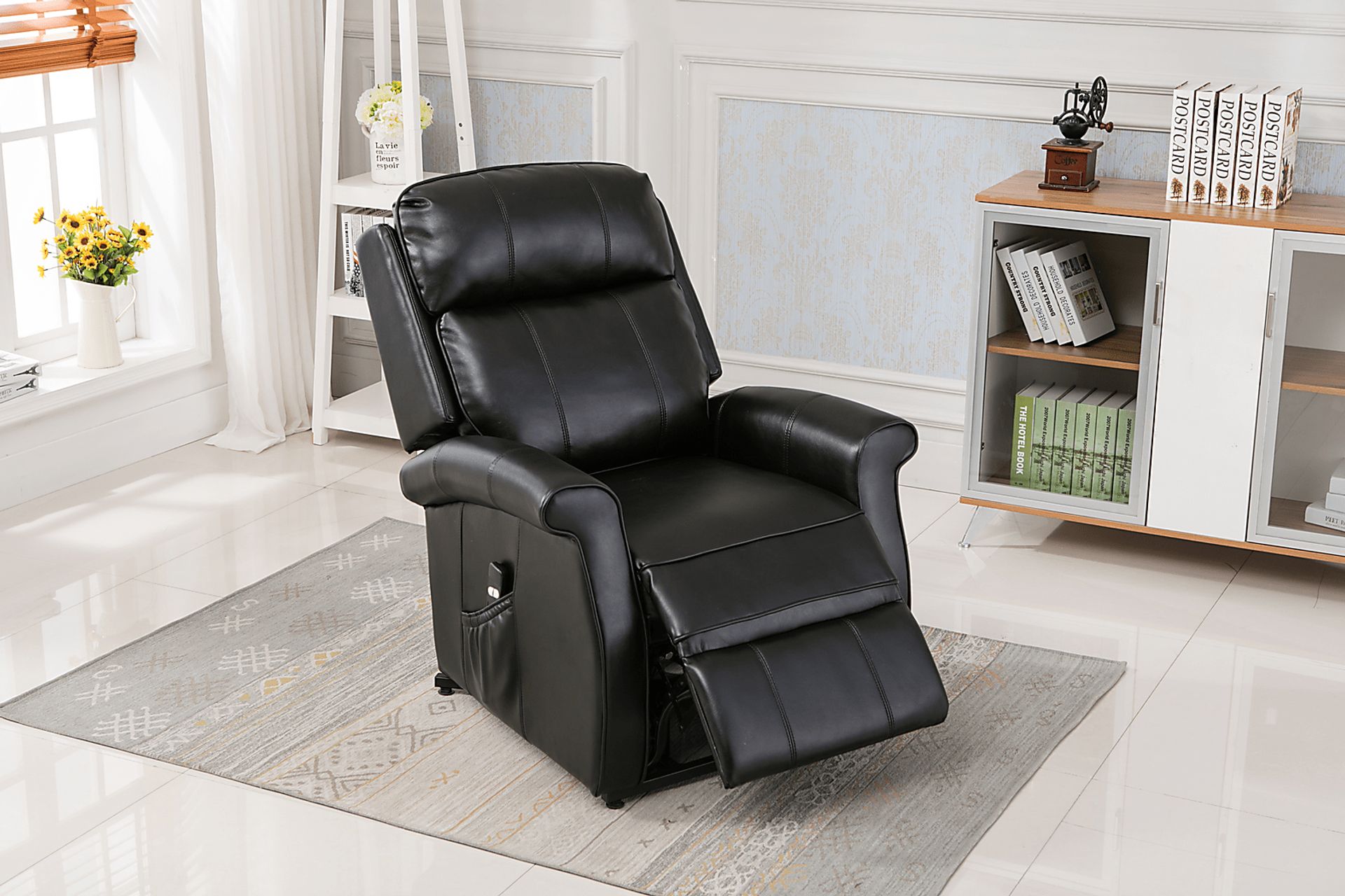 Enright Black Power Recliner - Image 5