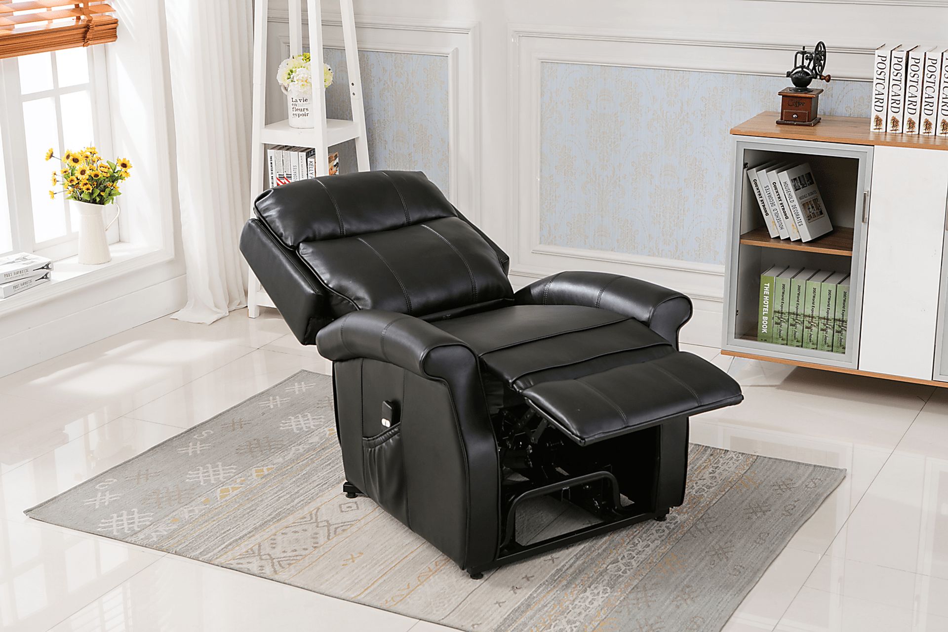 Enright Black Power Recliner - Image 6