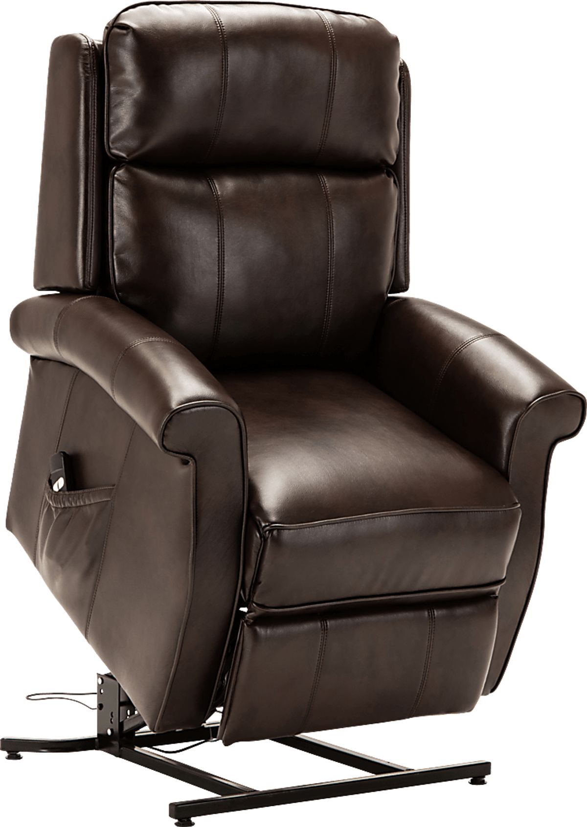 Enright Brown Polyester,Polyurethane Fabric Power Recliner | Rooms to Go