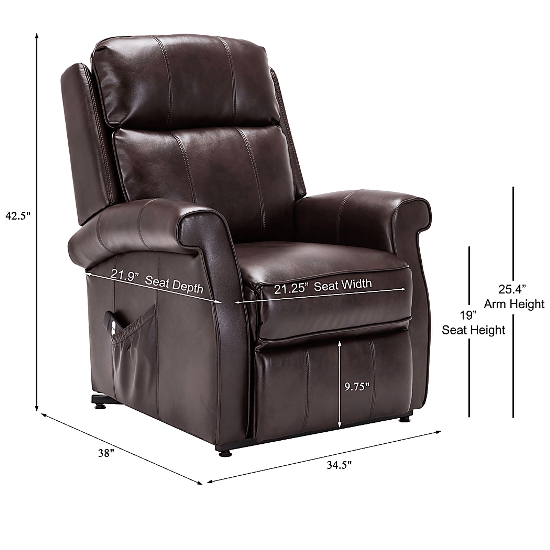 Enright Brown Power Recliner - Image 9