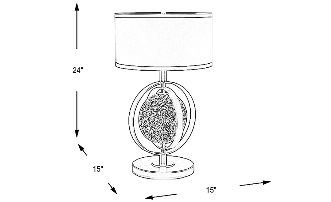 Enright Shores Black Lamp