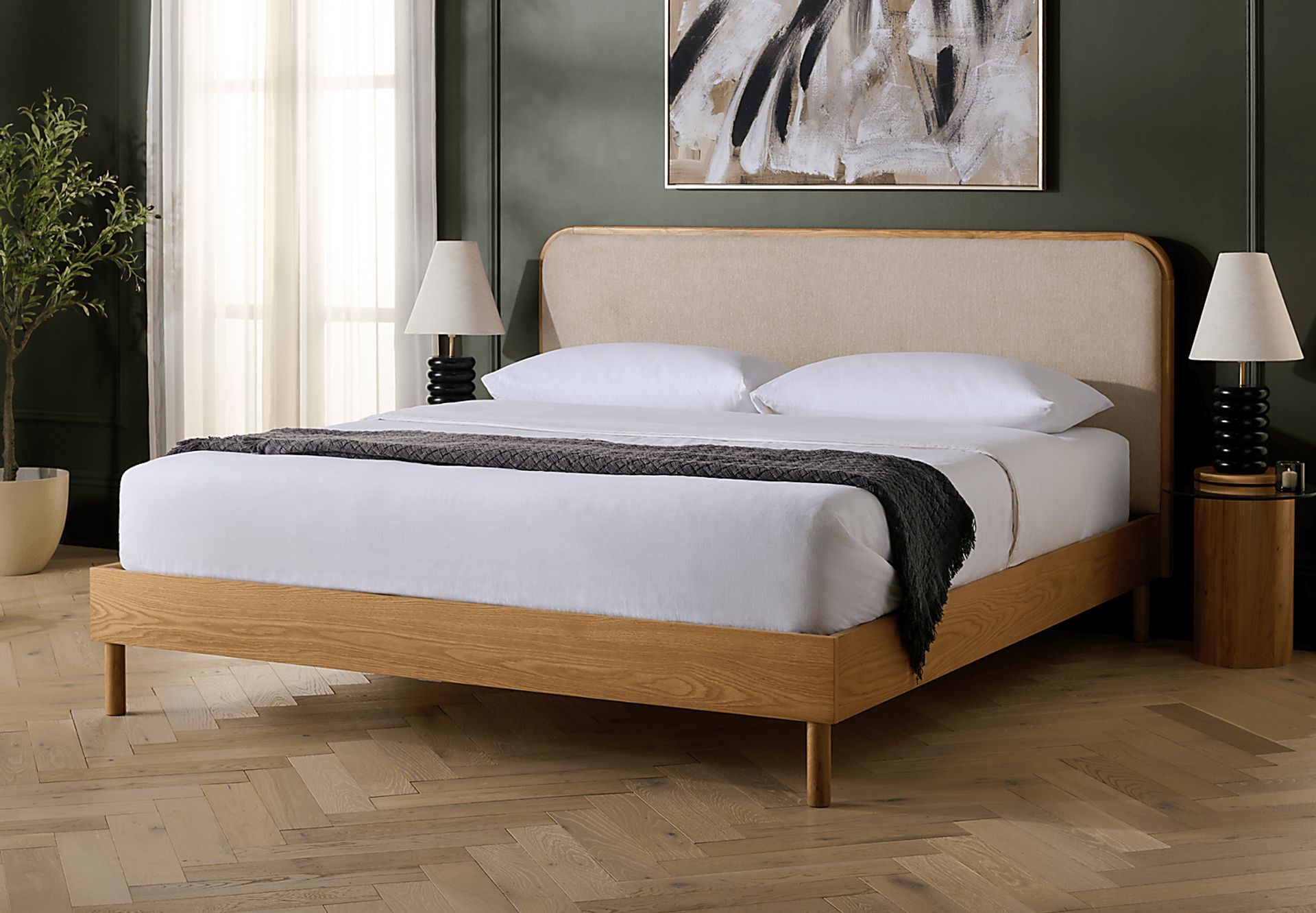 Enrith Natural King Bed - Image 2