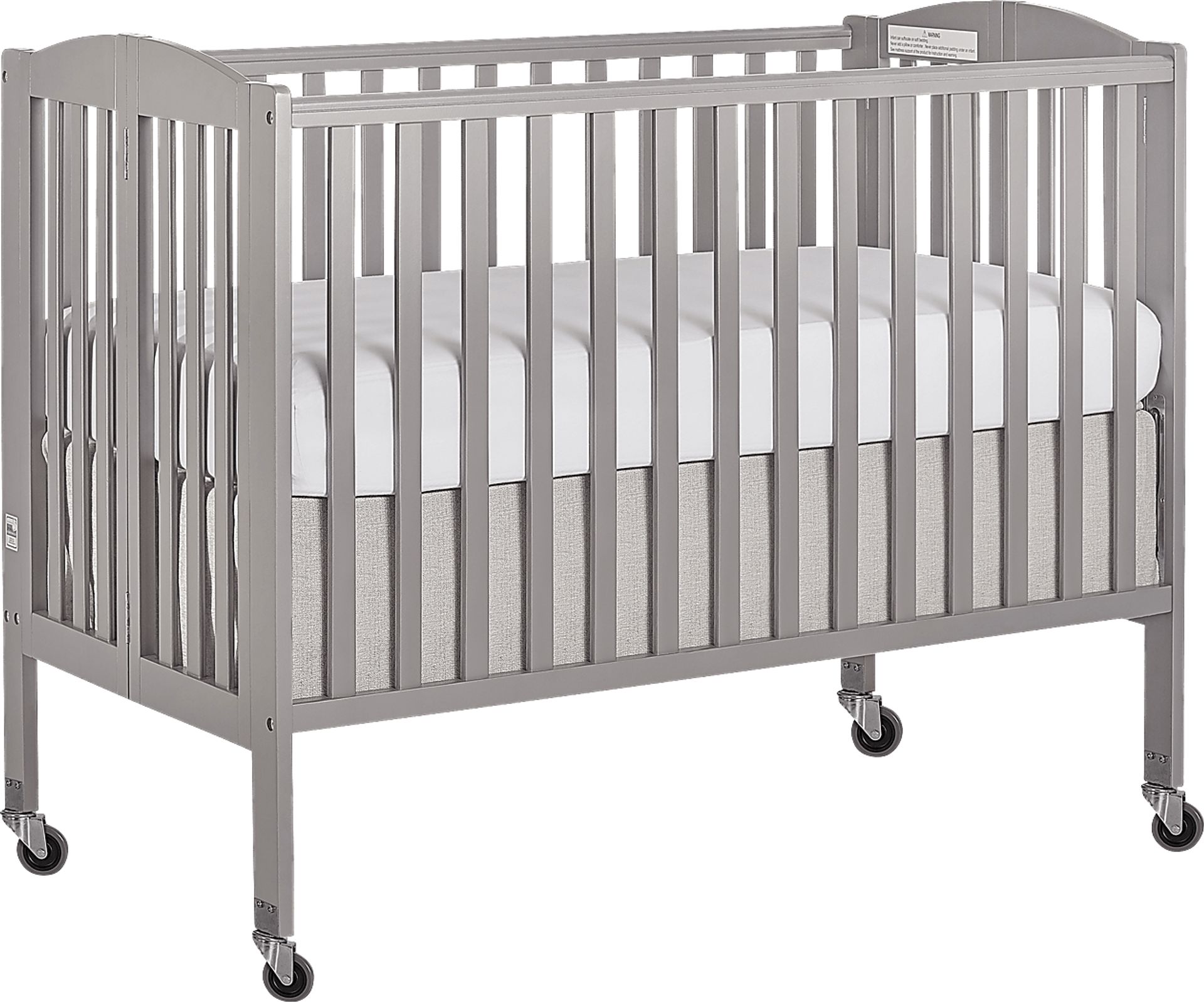 Ensly Gray Full Folding Crib - Image 1