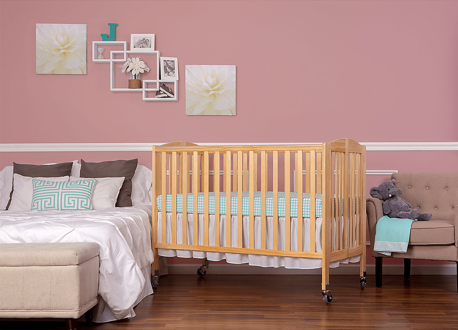 Ensly Natural Full Folding Crib - Image 7