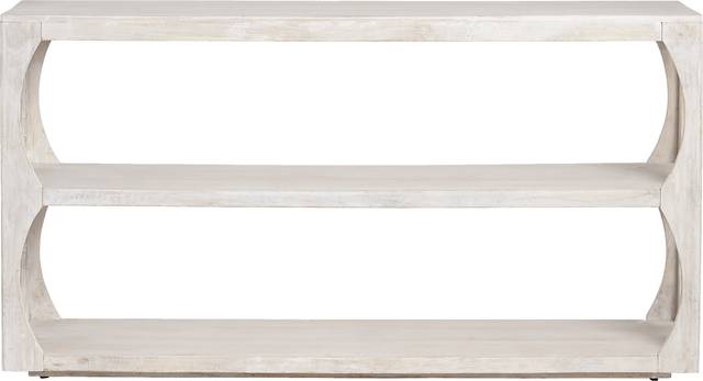 Entzel White Sofa Table - Thumbnail - Image 2