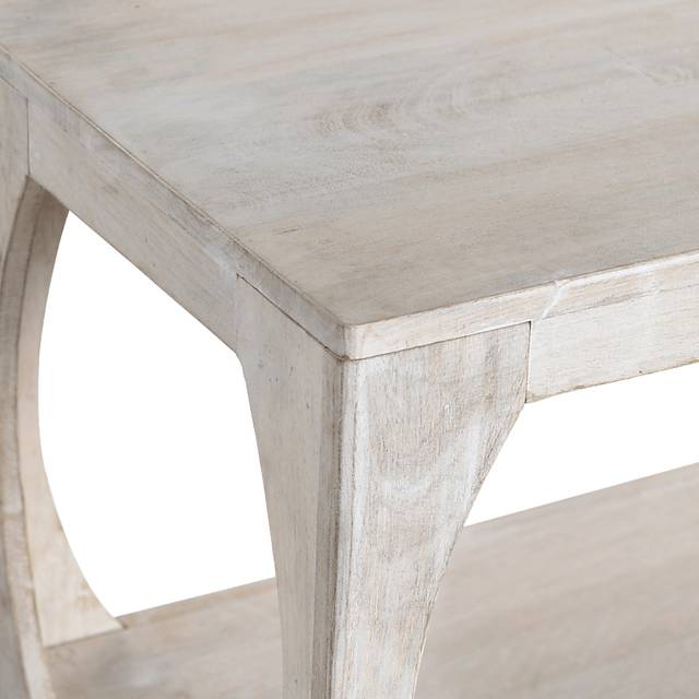 Entzel White Sofa Table - Thumbnail - Image 3