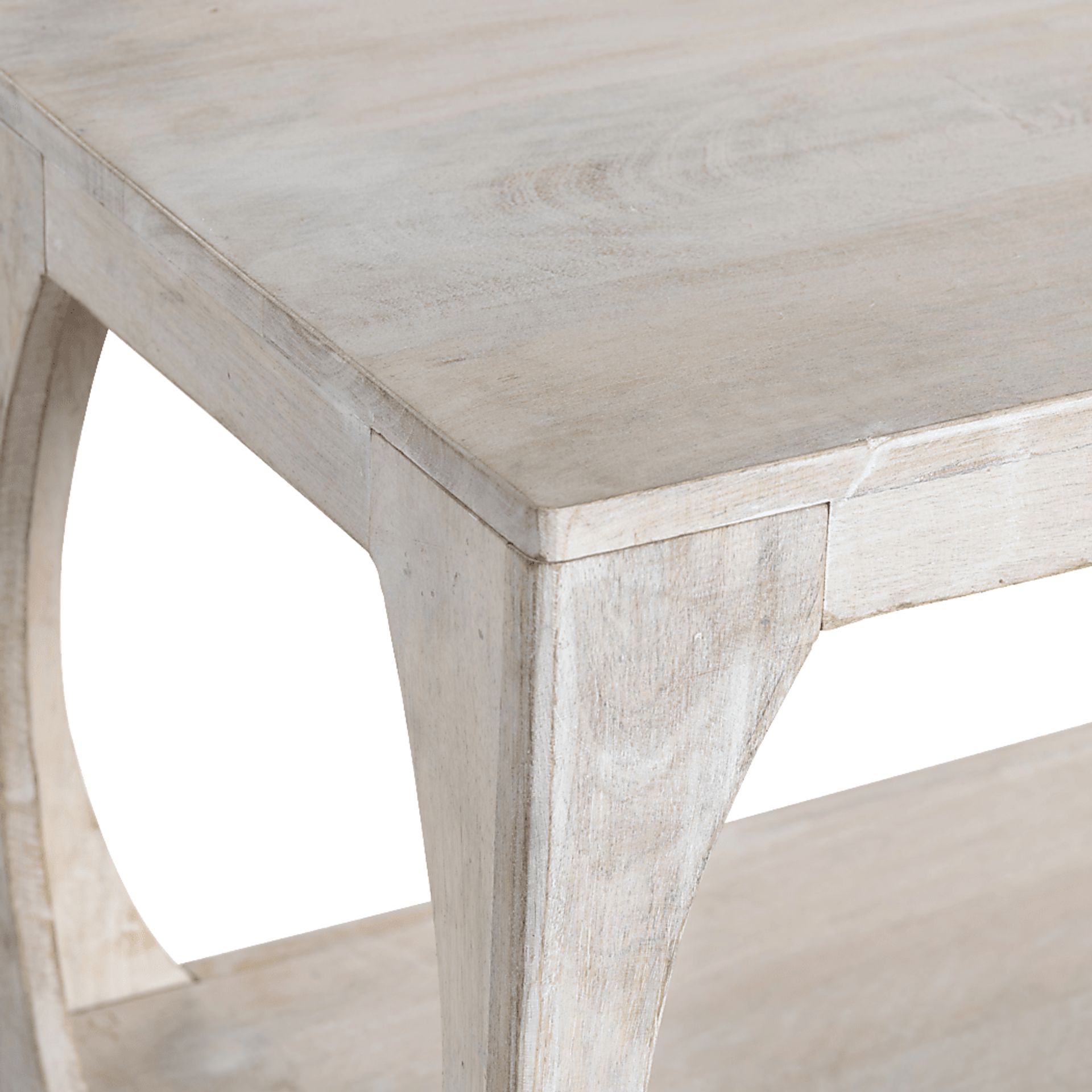 Entzel White Sofa Table - Image 3