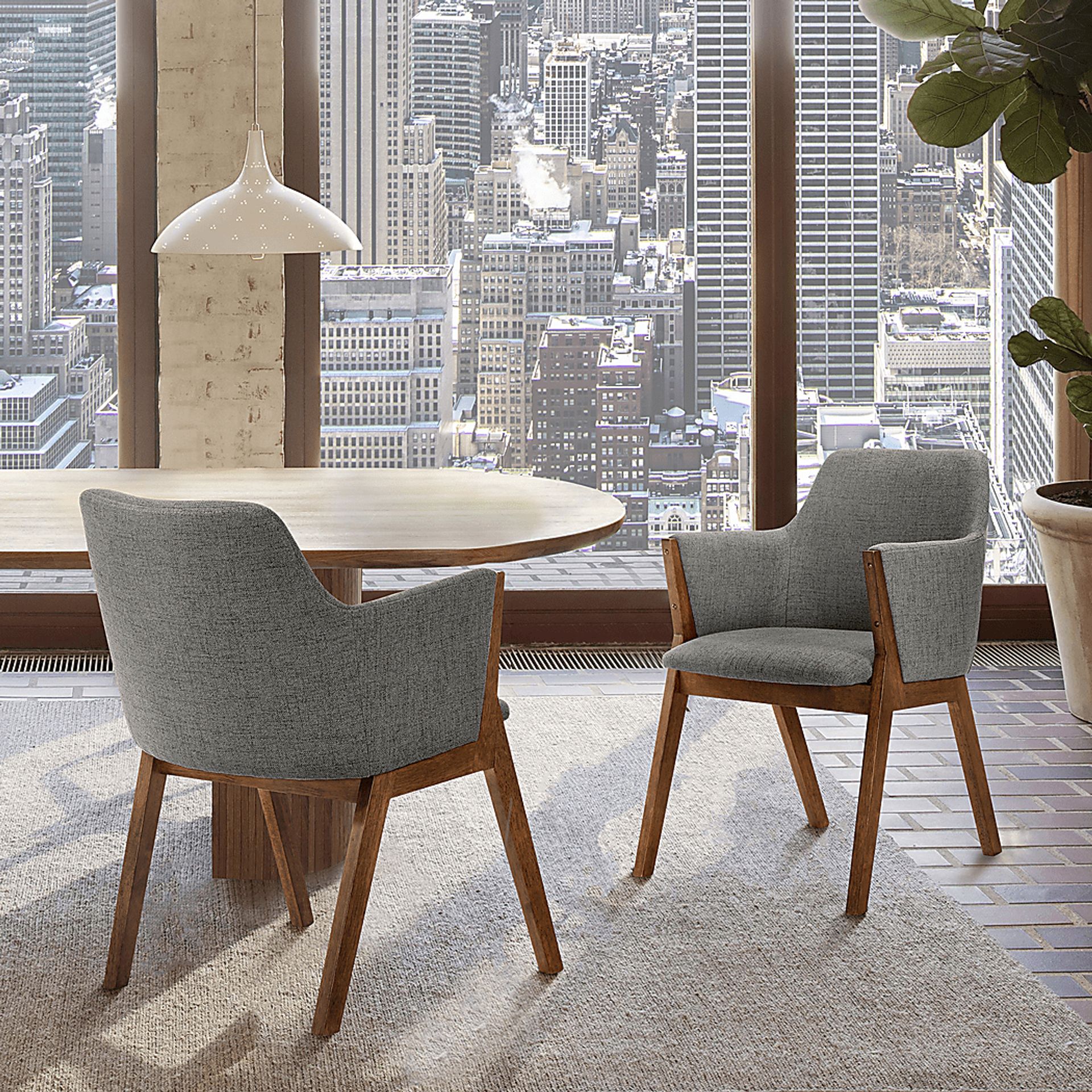 Enzaran Charcoal Dining Chairs, Set of 2 - Image 8