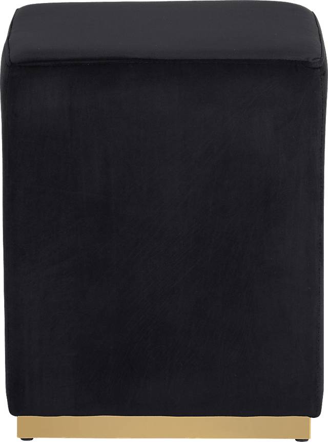 Enze Black Ottoman - Thumbnail - Image 2