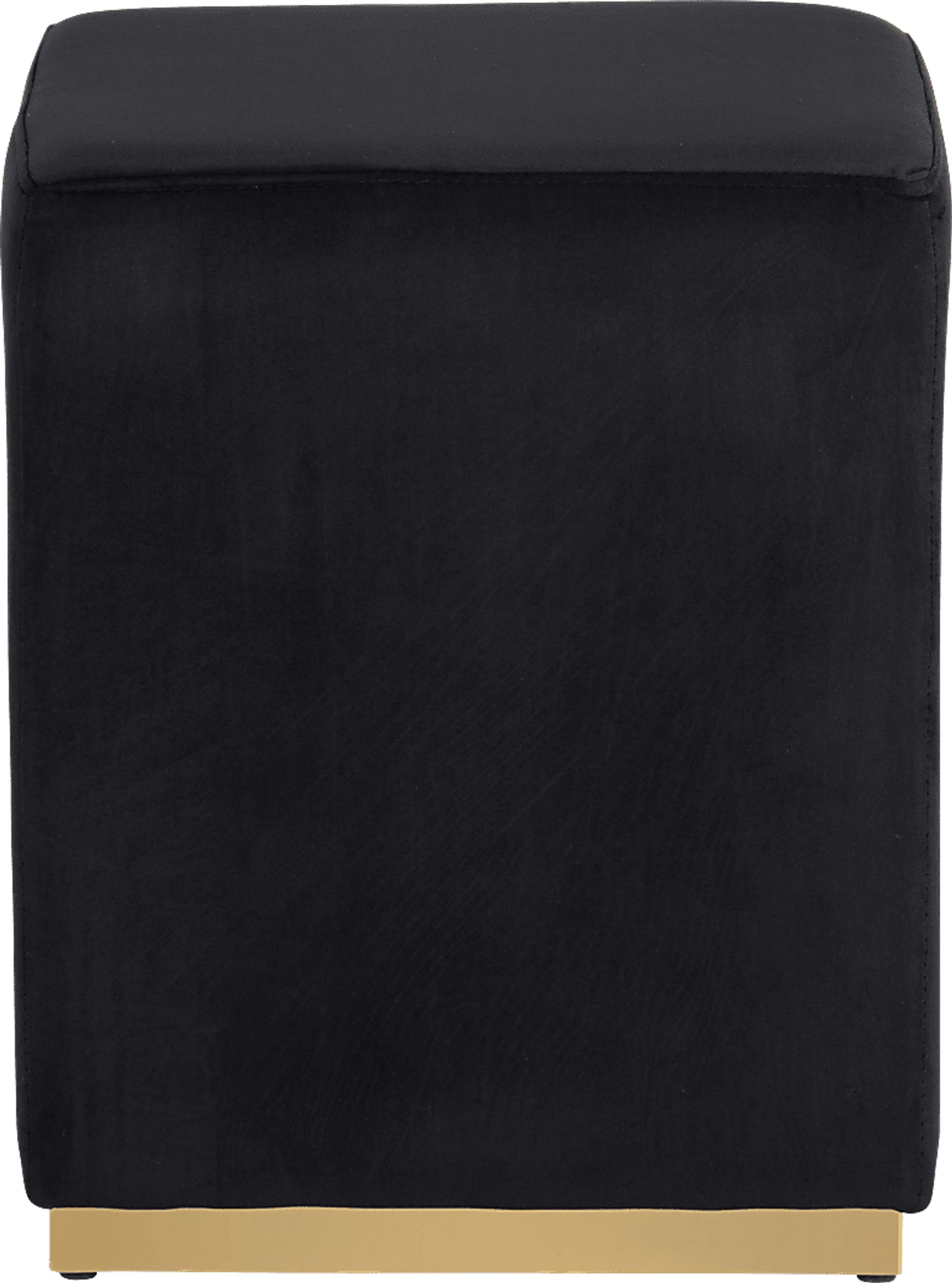 Enze Black Ottoman - Image 2