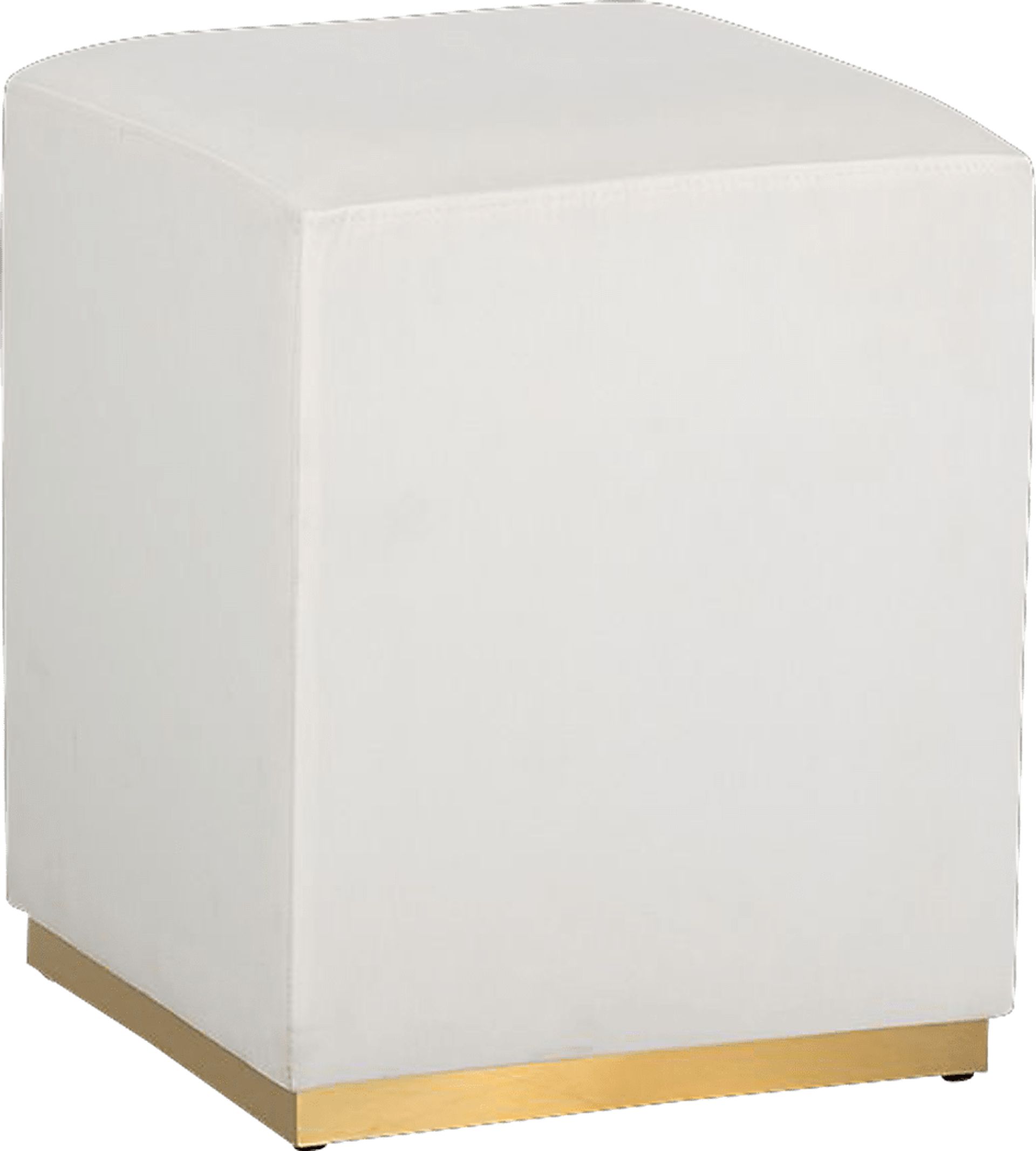 Enze Cream Ottoman - Image 1