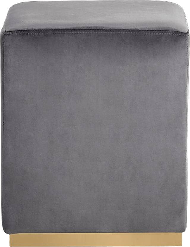 Enze Gray Ottoman - Thumbnail - Image 2