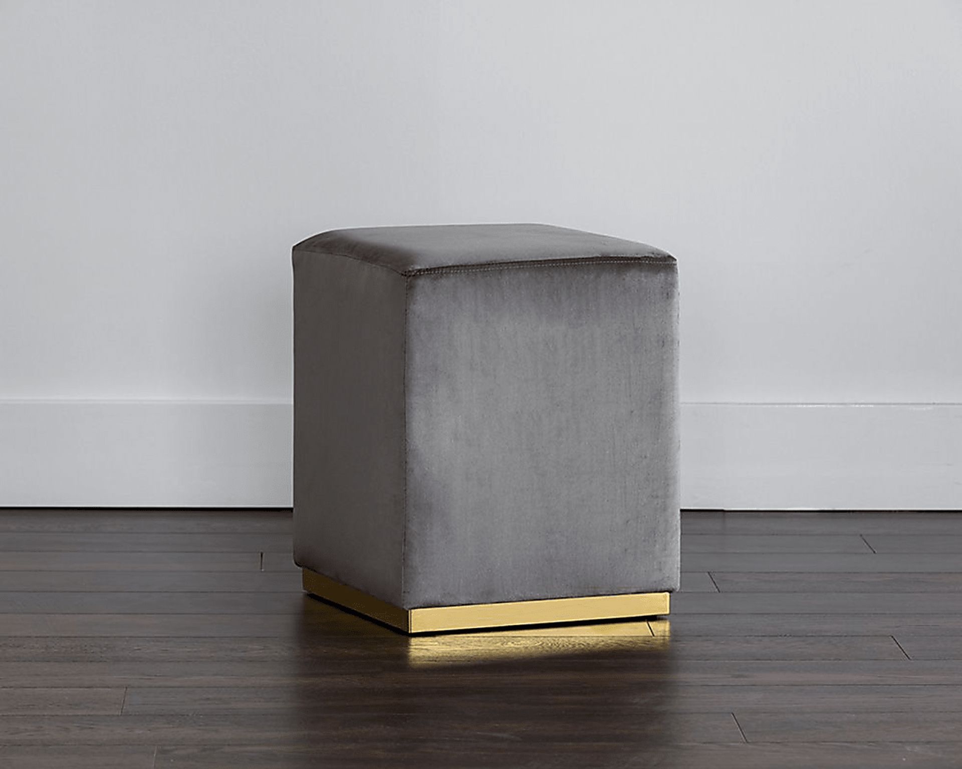 Enze Gray Ottoman - Image 3