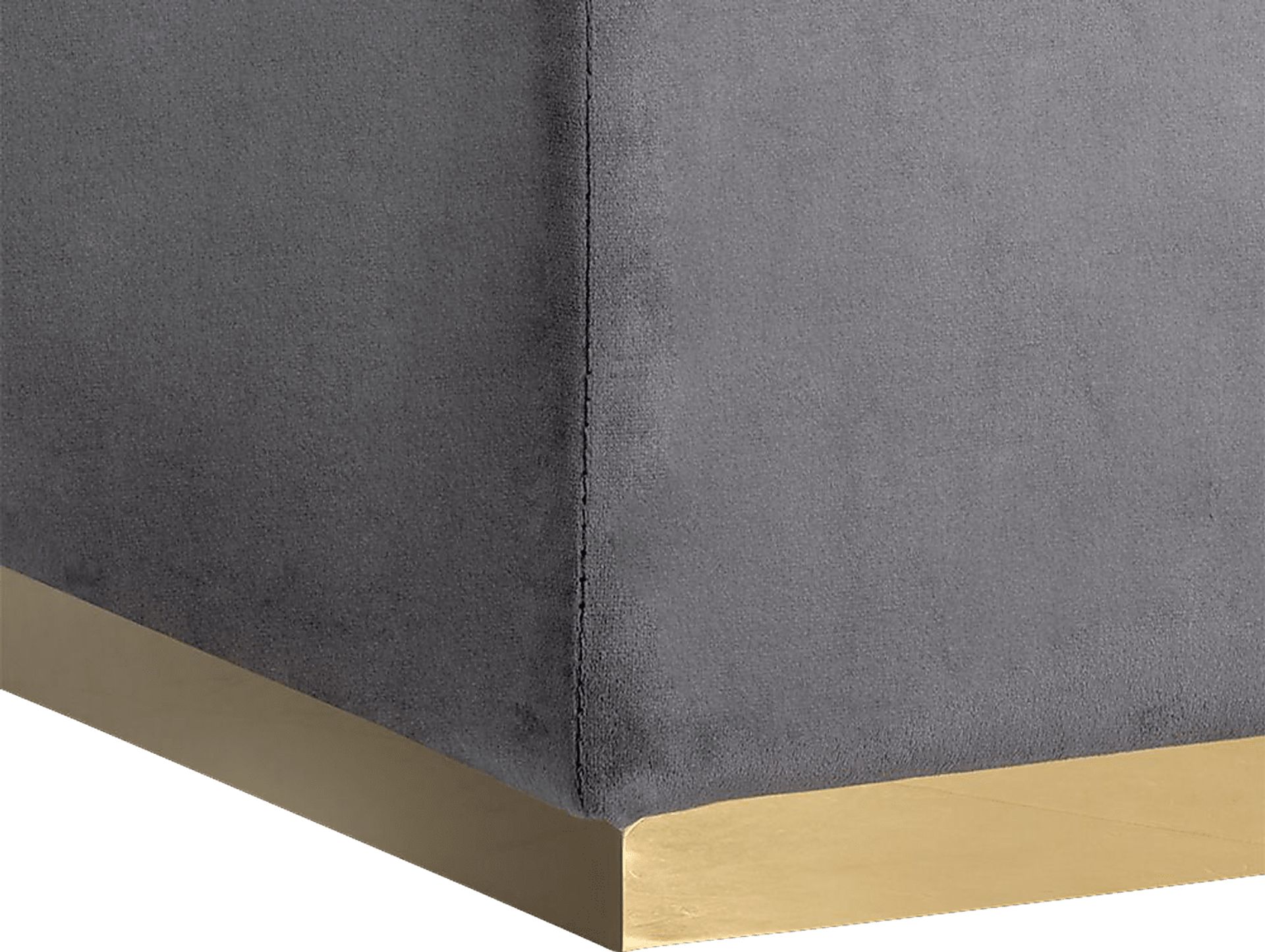 Enze Gray Ottoman - Image 5