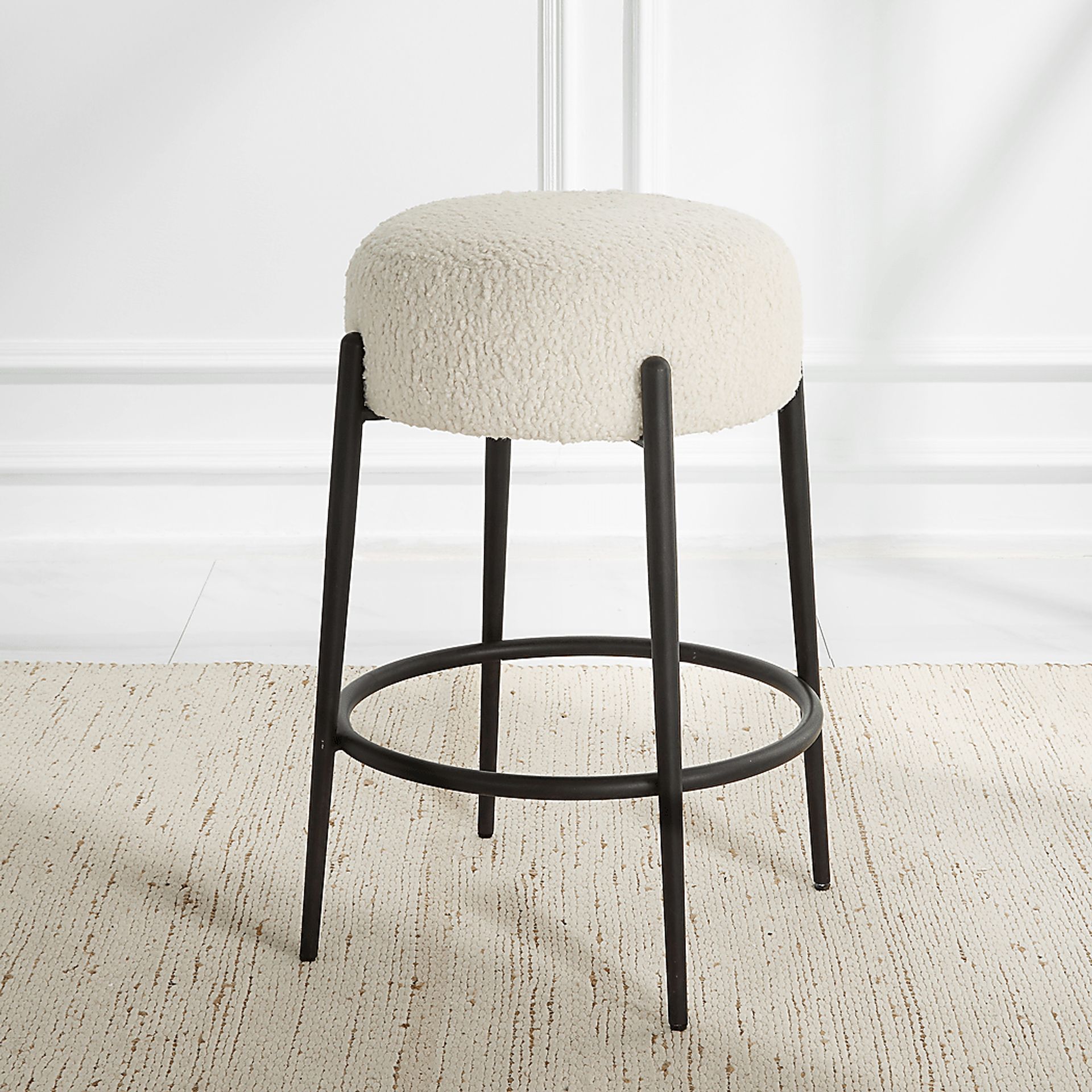 Enzian White Counter Height Stool - Image 3