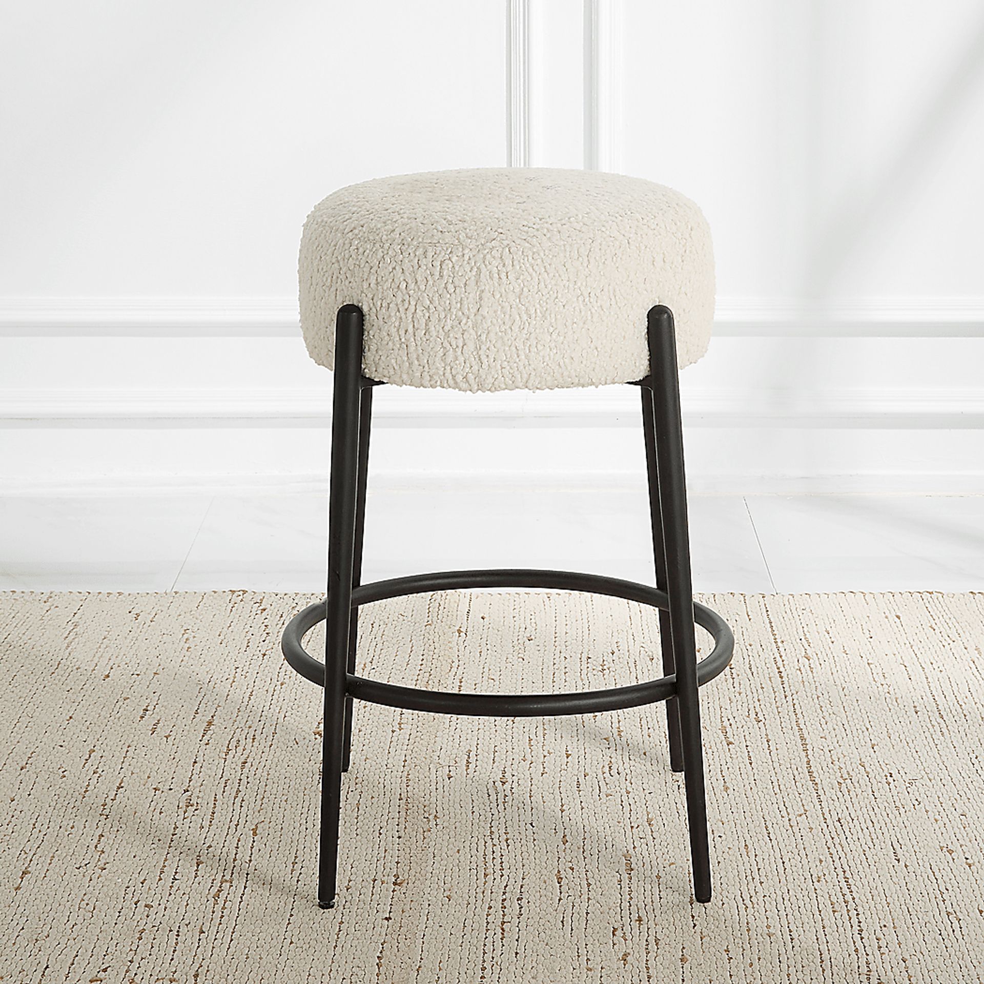 Enzian White Counter Height Stool - Image 4