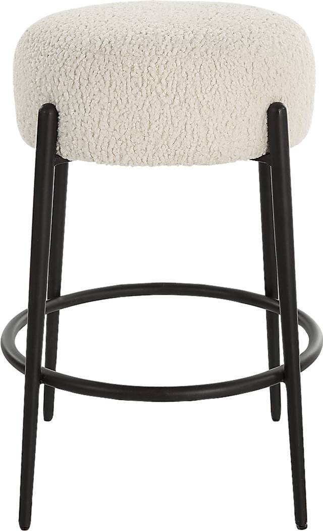 Enzian White Counter Height Stool - Thumbnail - Image 6