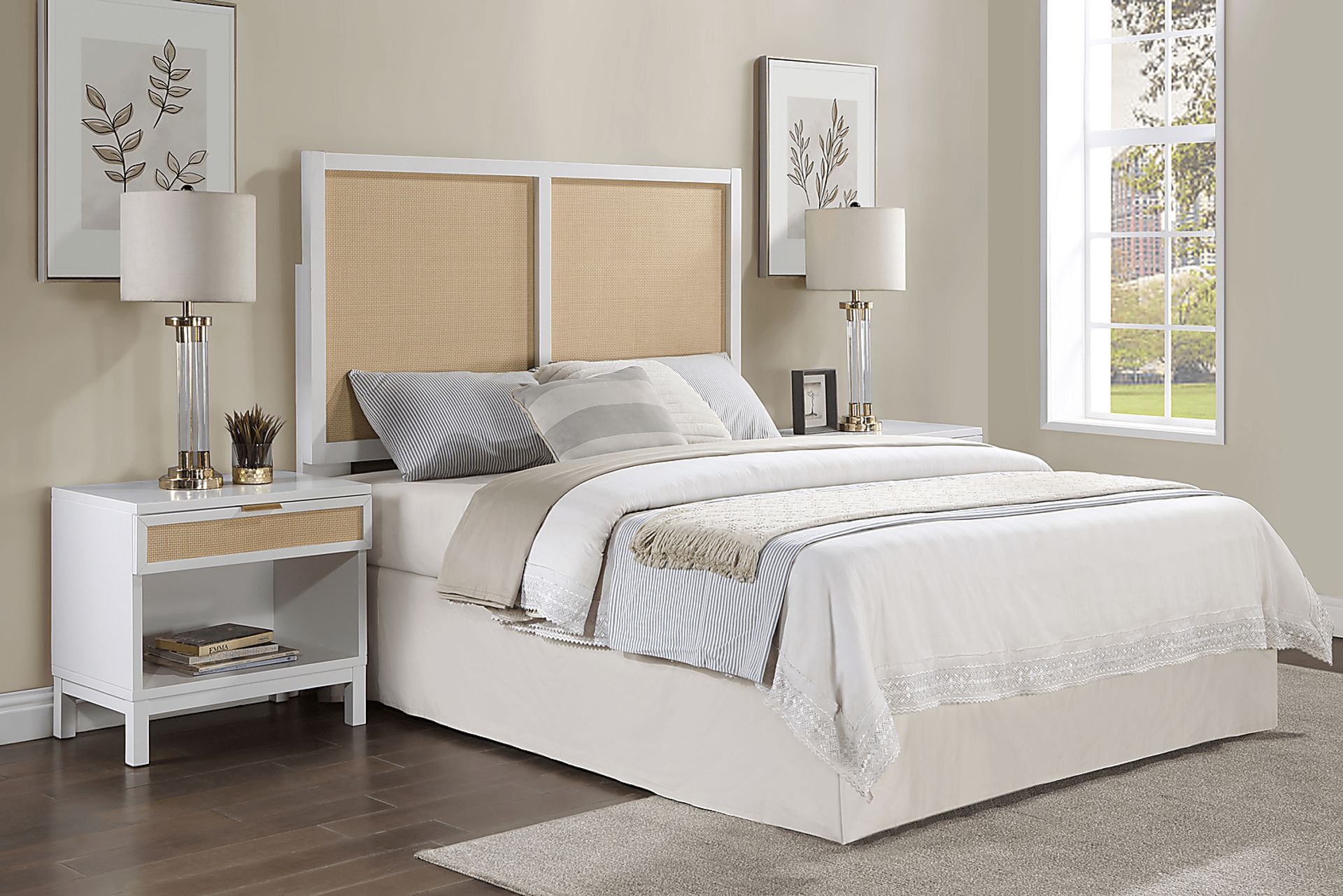 Enzoo Tan Queen Headboard - Image 2