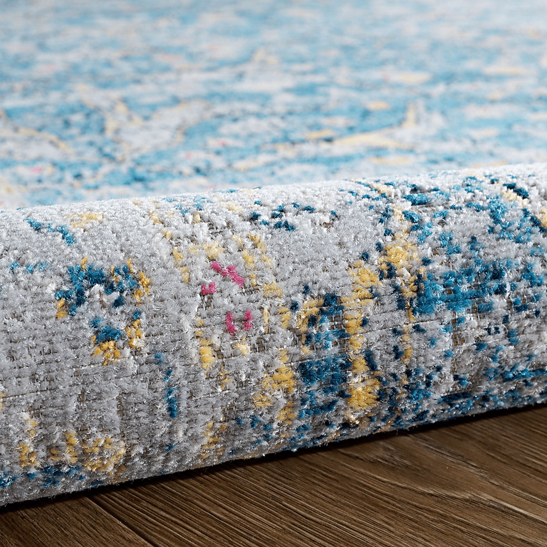 Epder Blue/Cream 5'3 x 7'10 Indoor/Outdoor Rug - Image 4