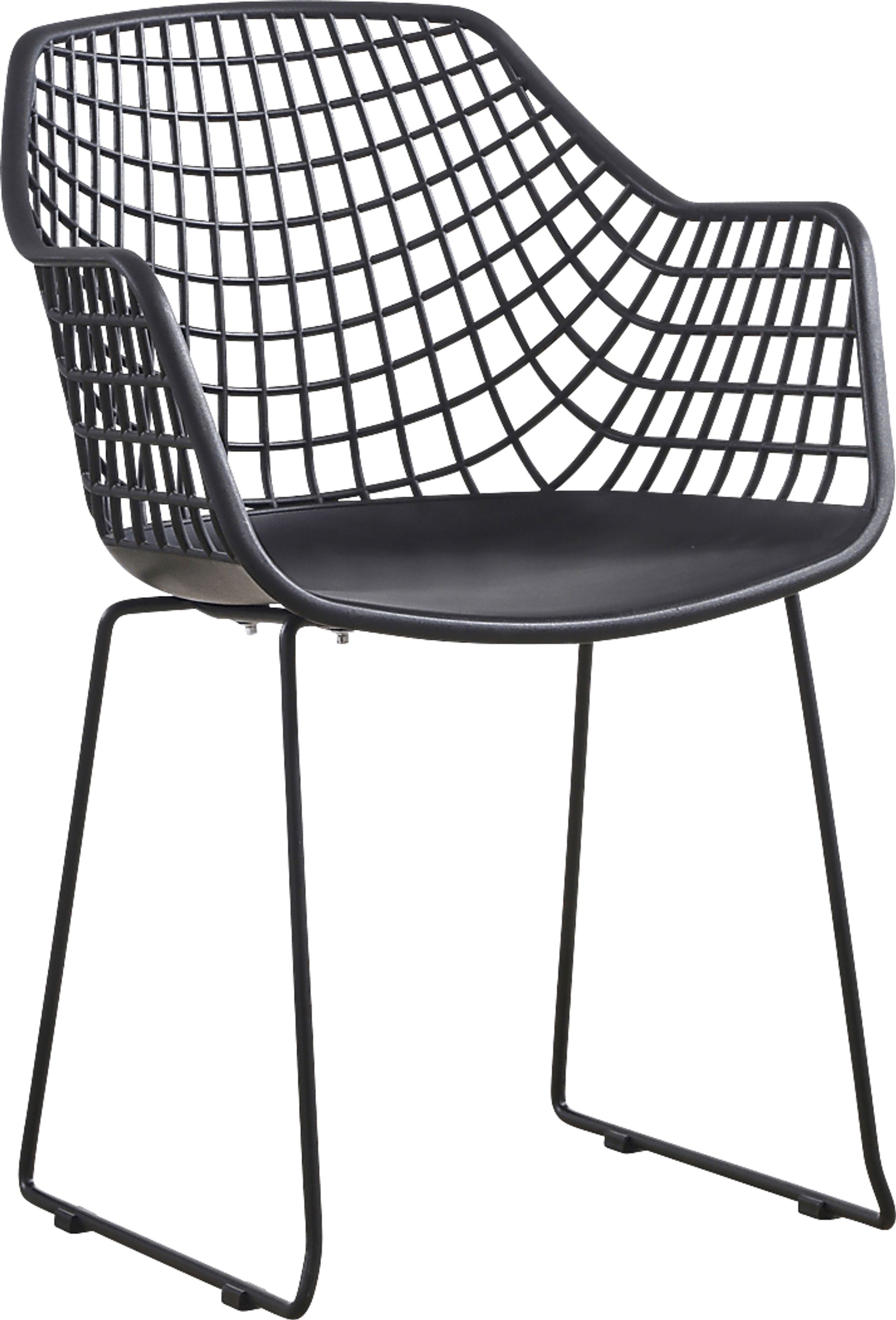 Outdoor Epperson Black Chair, Set of 2 - Image 2