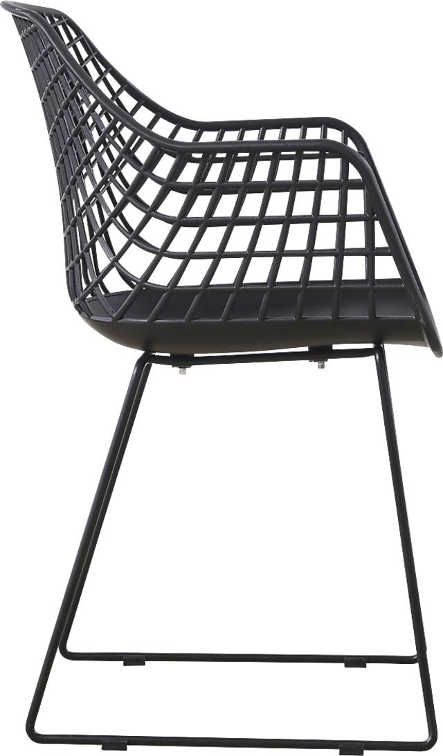 Outdoor Epperson Black Chair, Set of 2 - Thumbnail - Image 5