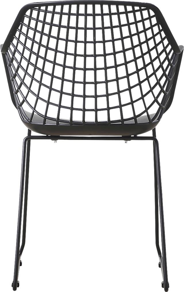 Outdoor Epperson Black Chair, Set of 2 - Thumbnail - Image 6