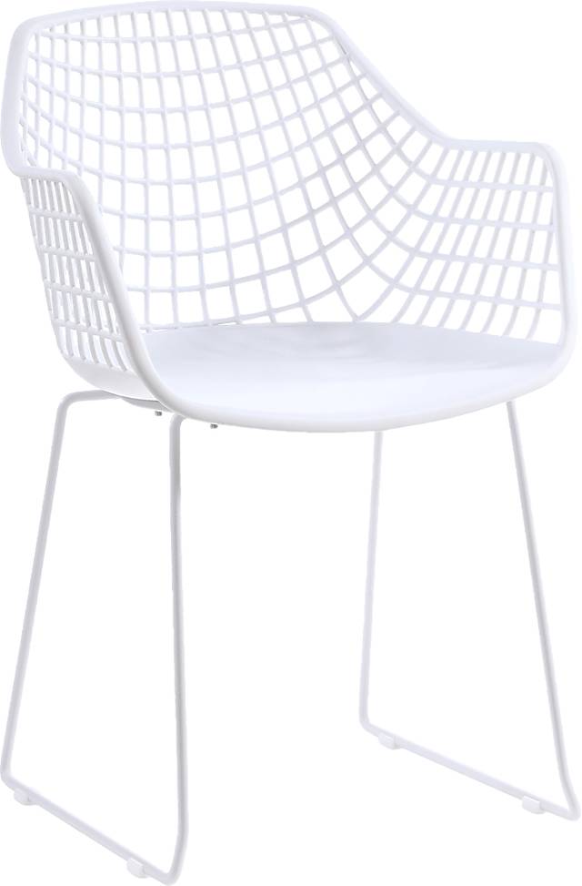 Outdoor Epperson White Chair, Set of 2 - Thumbnail - Image 2