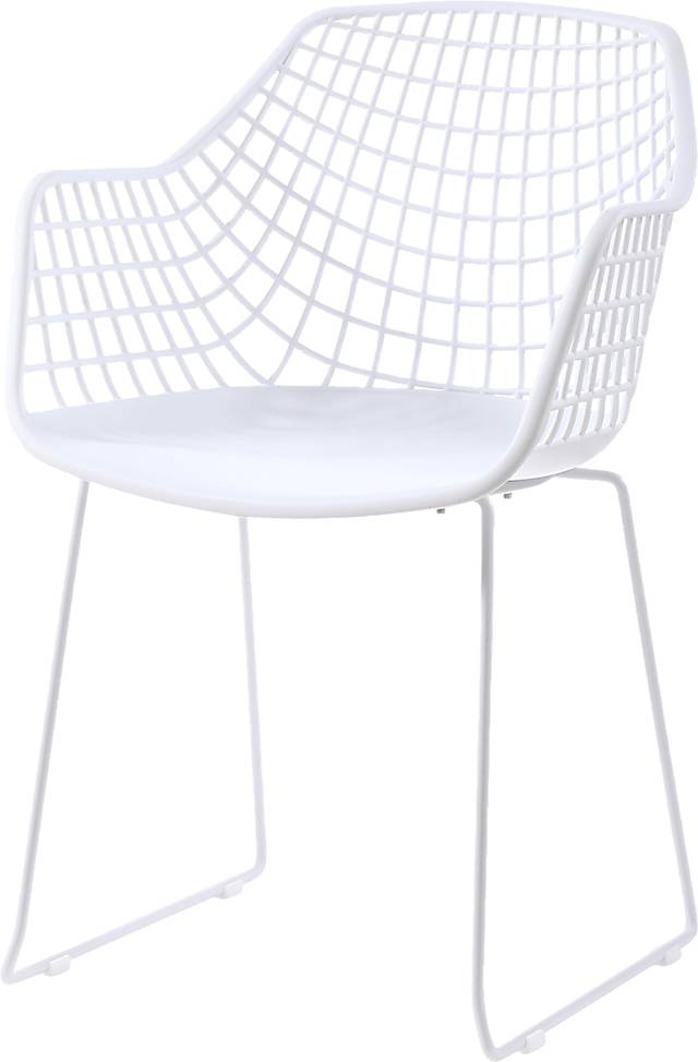 Outdoor Epperson White Chair, Set of 2 - Thumbnail - Image 4