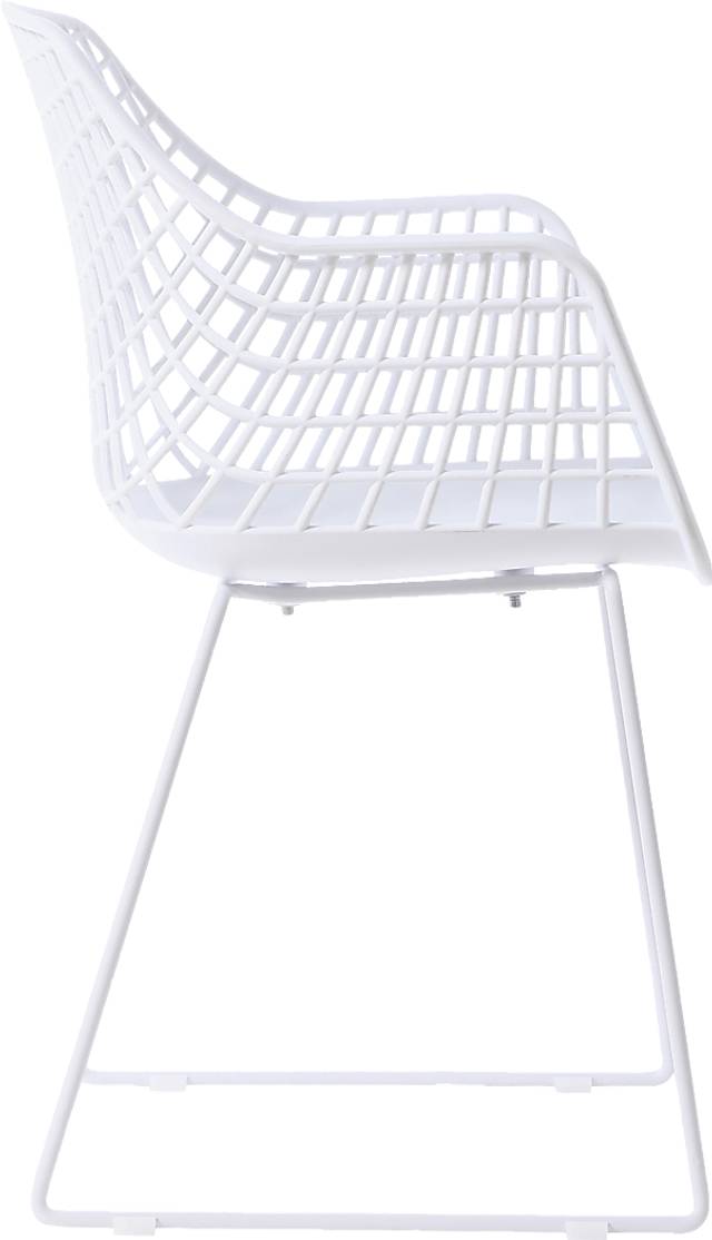 Outdoor Epperson White Chair, Set of 2 - Thumbnail - Image 5
