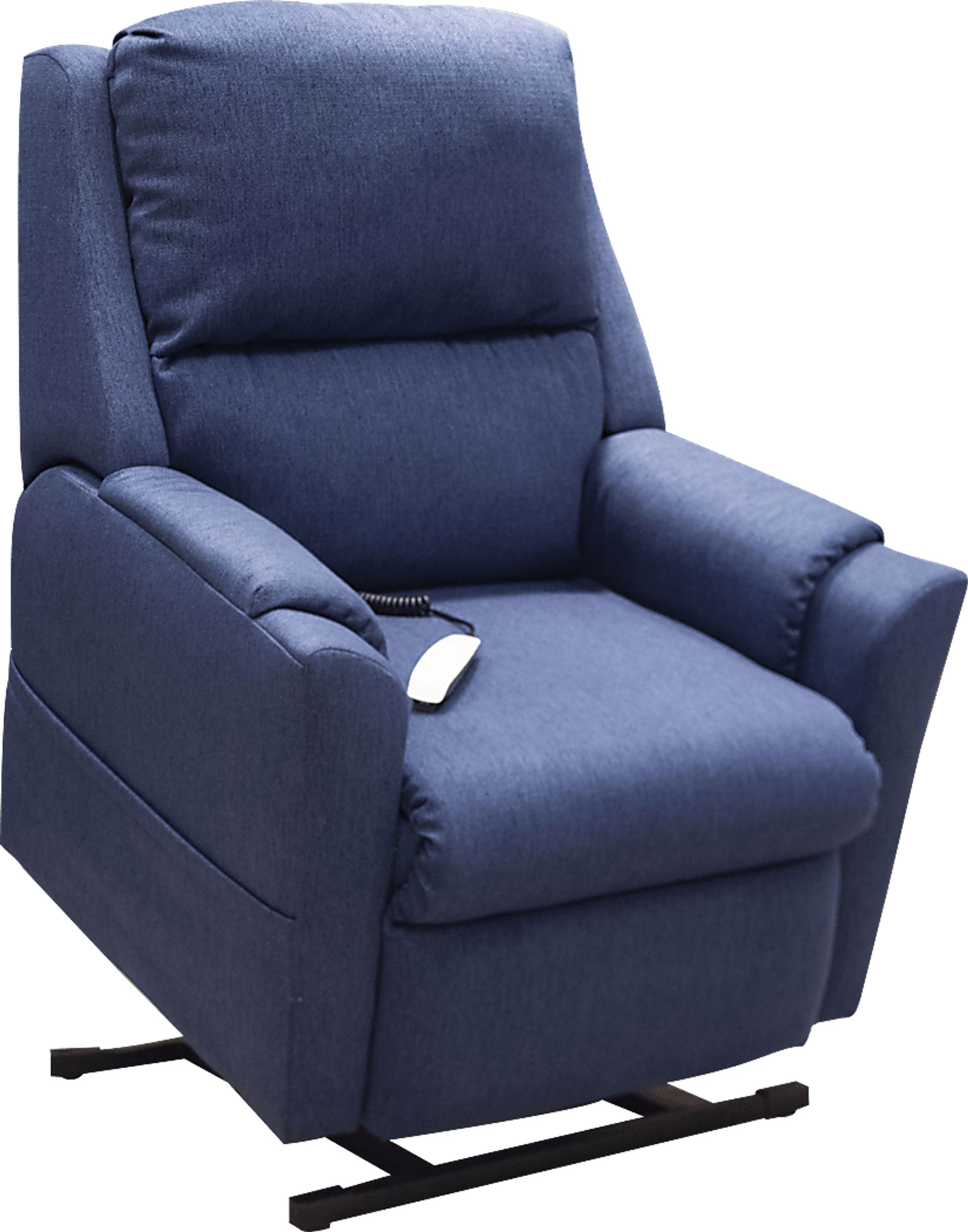 Eppingdale Blue Lift Chair Power Recliner - Image 2