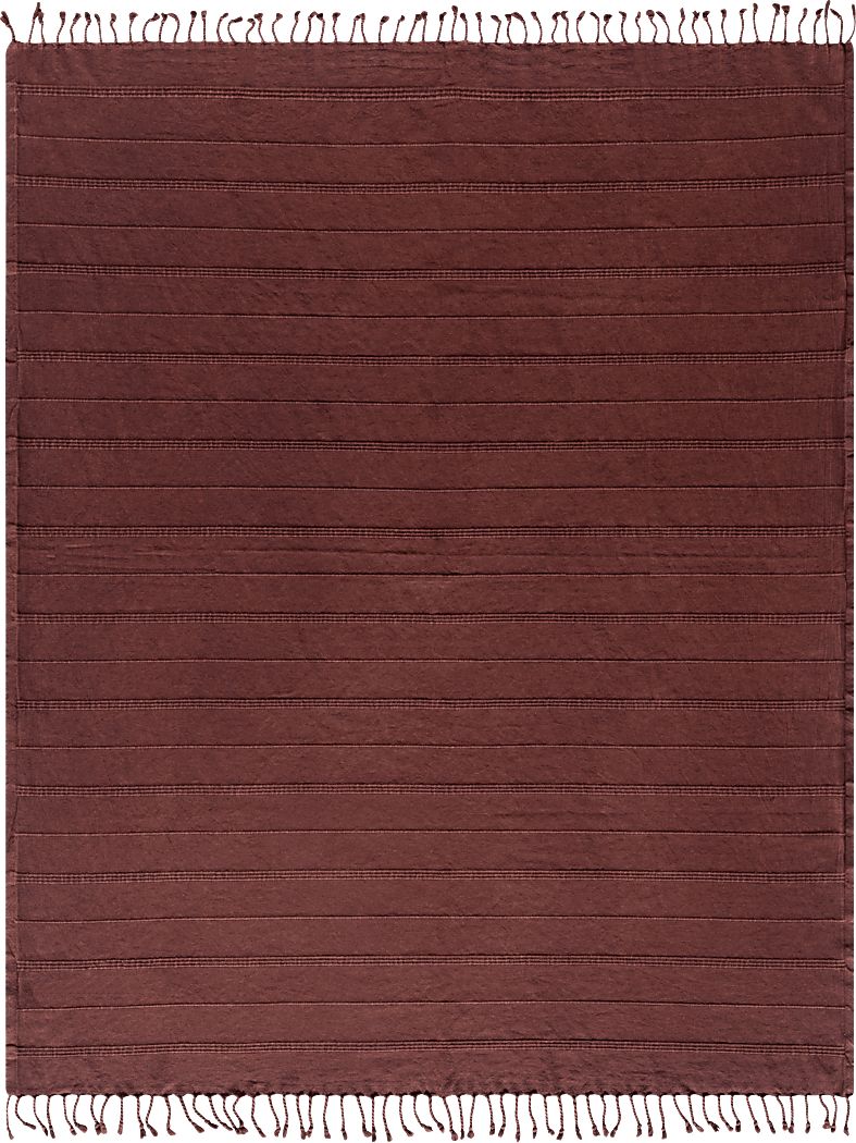Eppond Red Throw Blanket