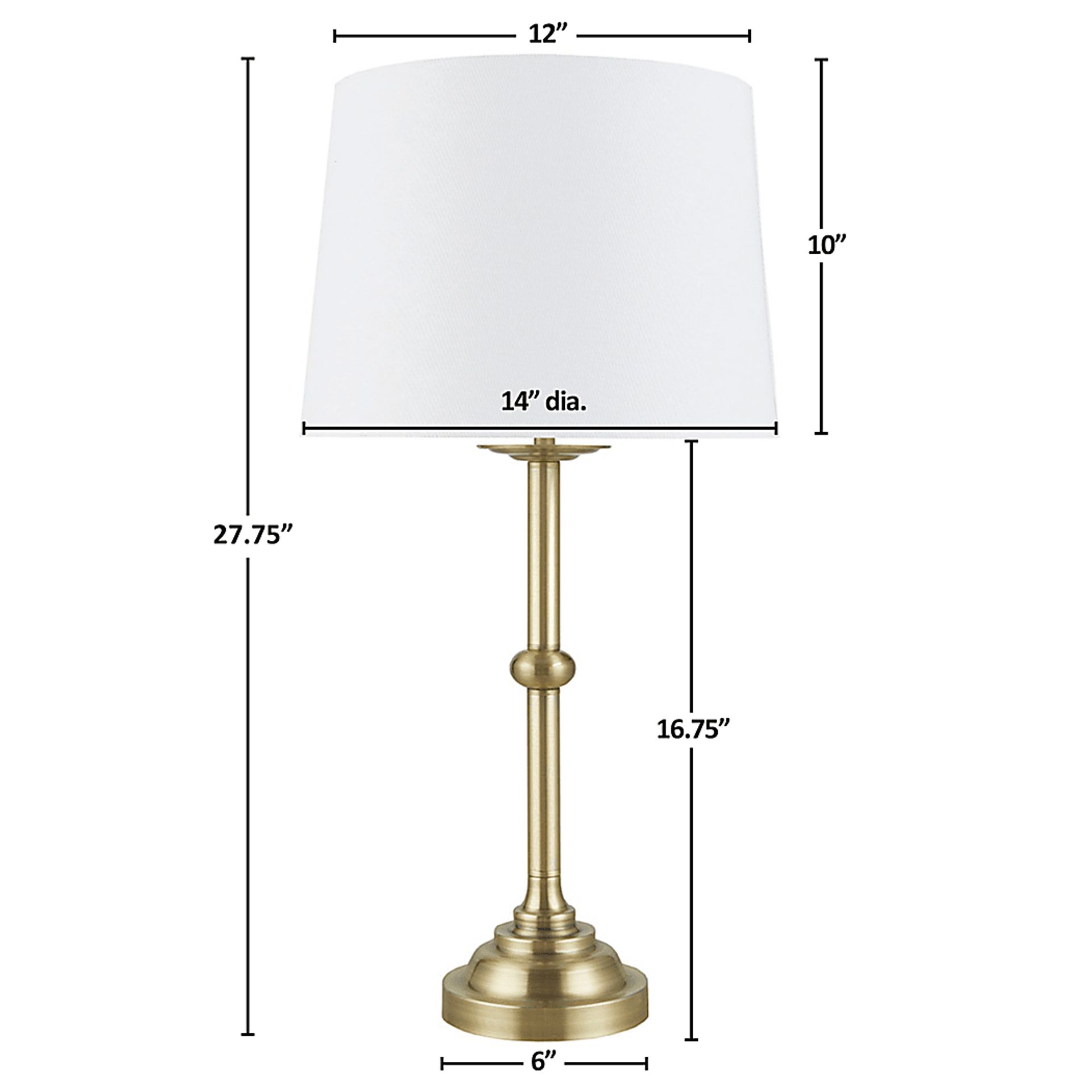 Epworth Land Brass Lamp - Image 3