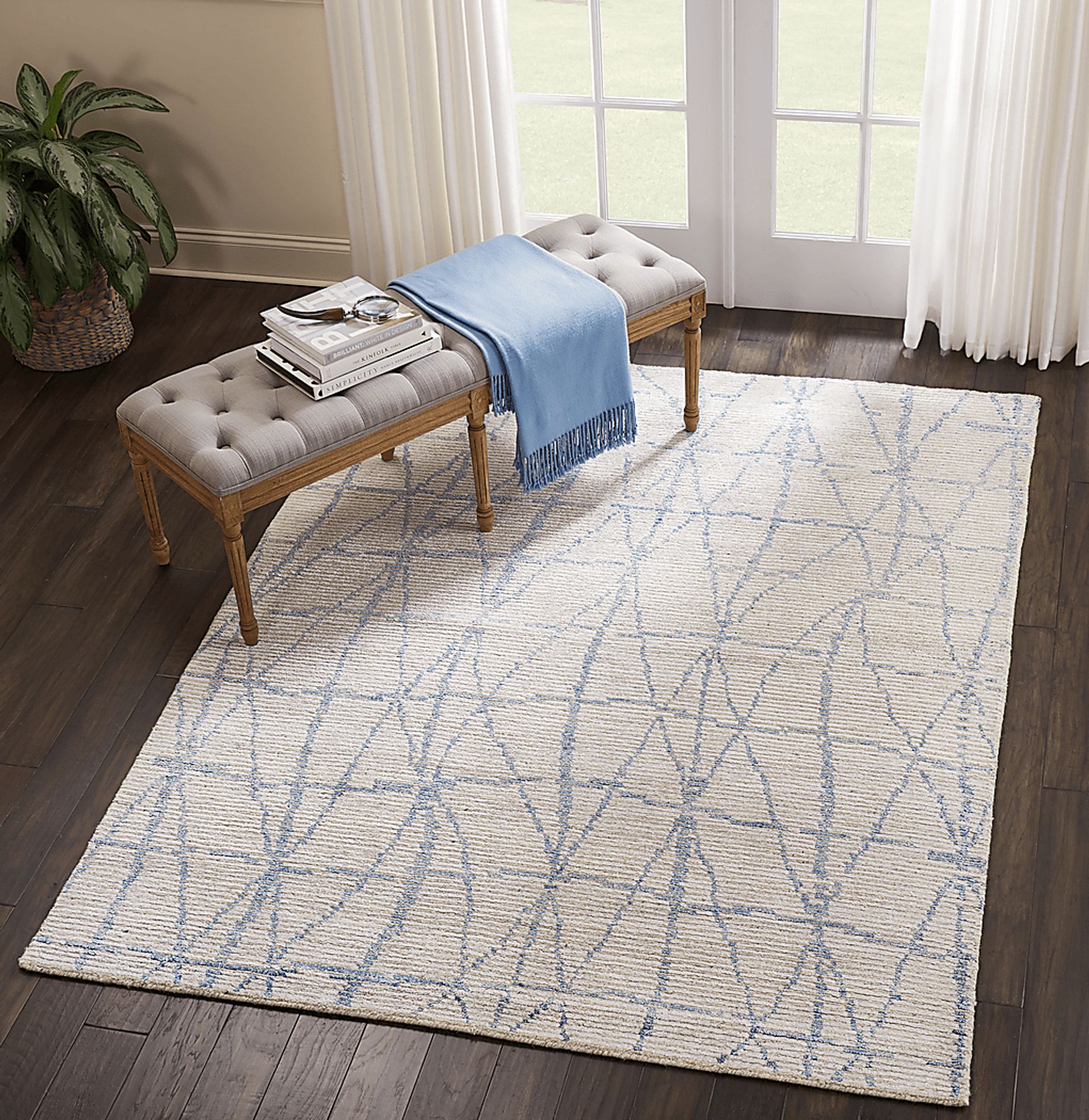 Equanimity Blue 7'9 x 9'9 Rug - Image 2