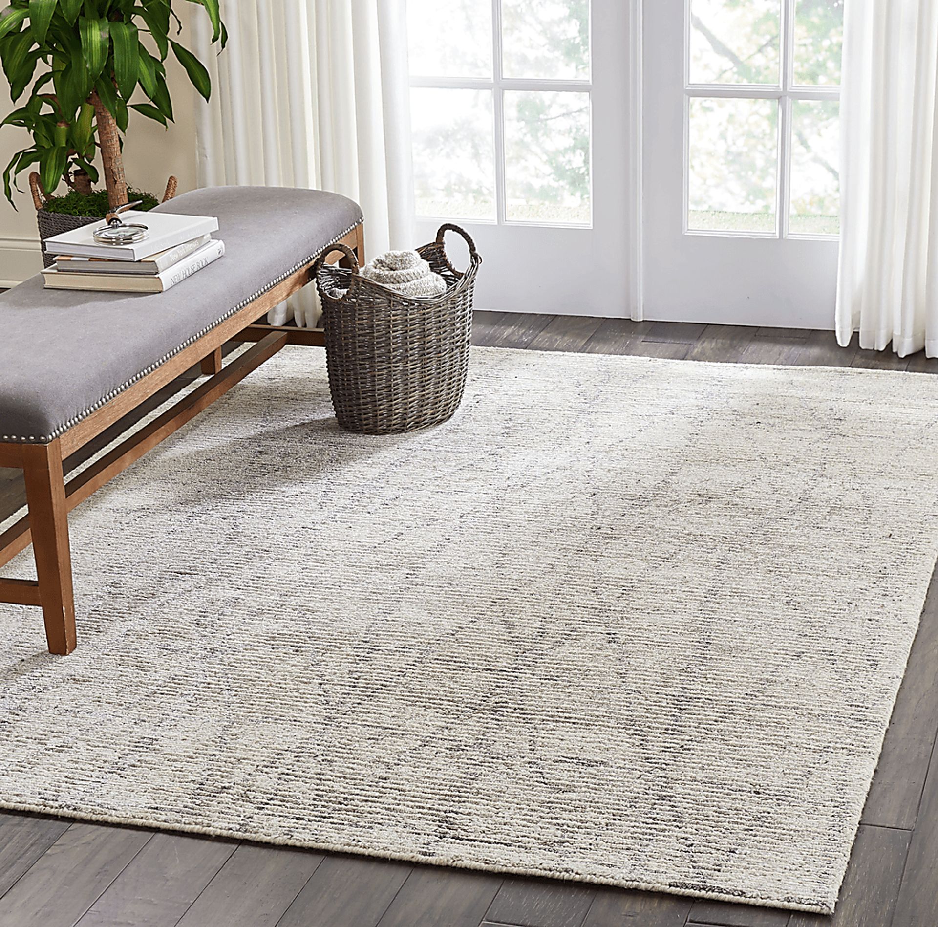 Equanimity Gray 7'9 x 9'9 Rug - Image 2