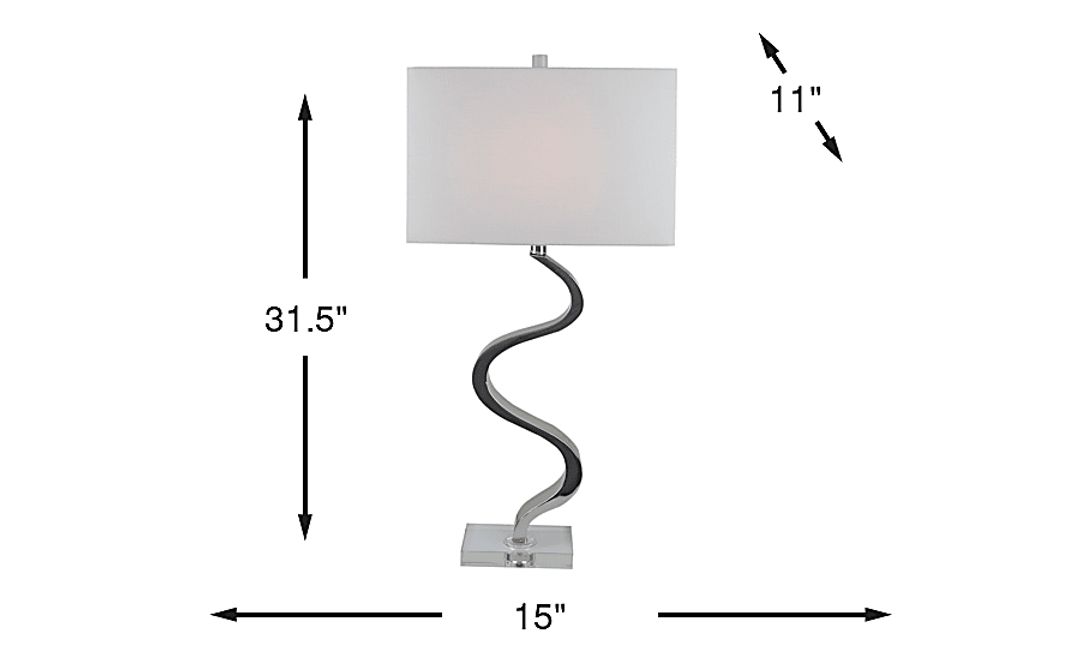 Equian Lane Silver Table Lamp