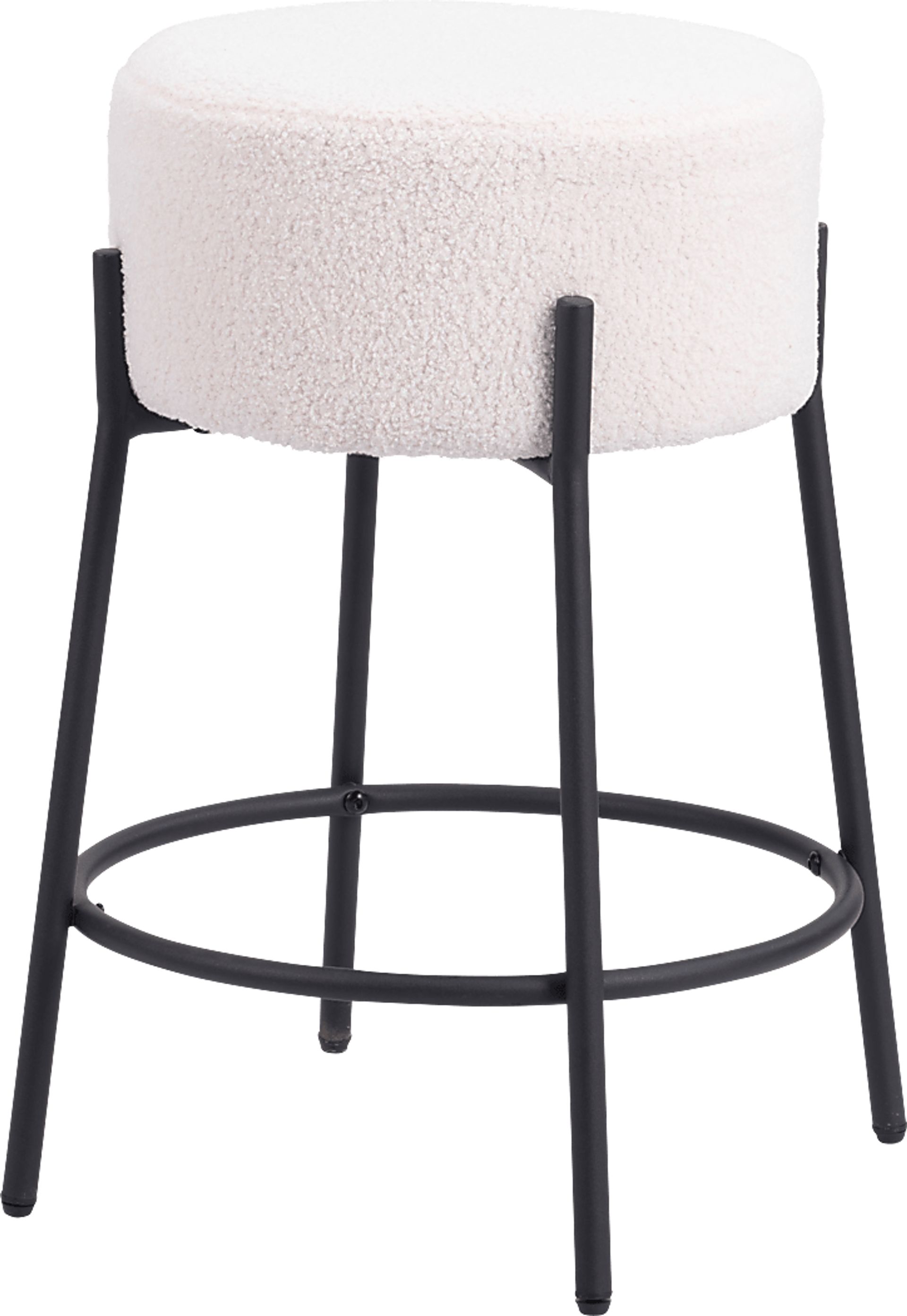 Equine White Counter Height Stool, Set of 2 - Image 3