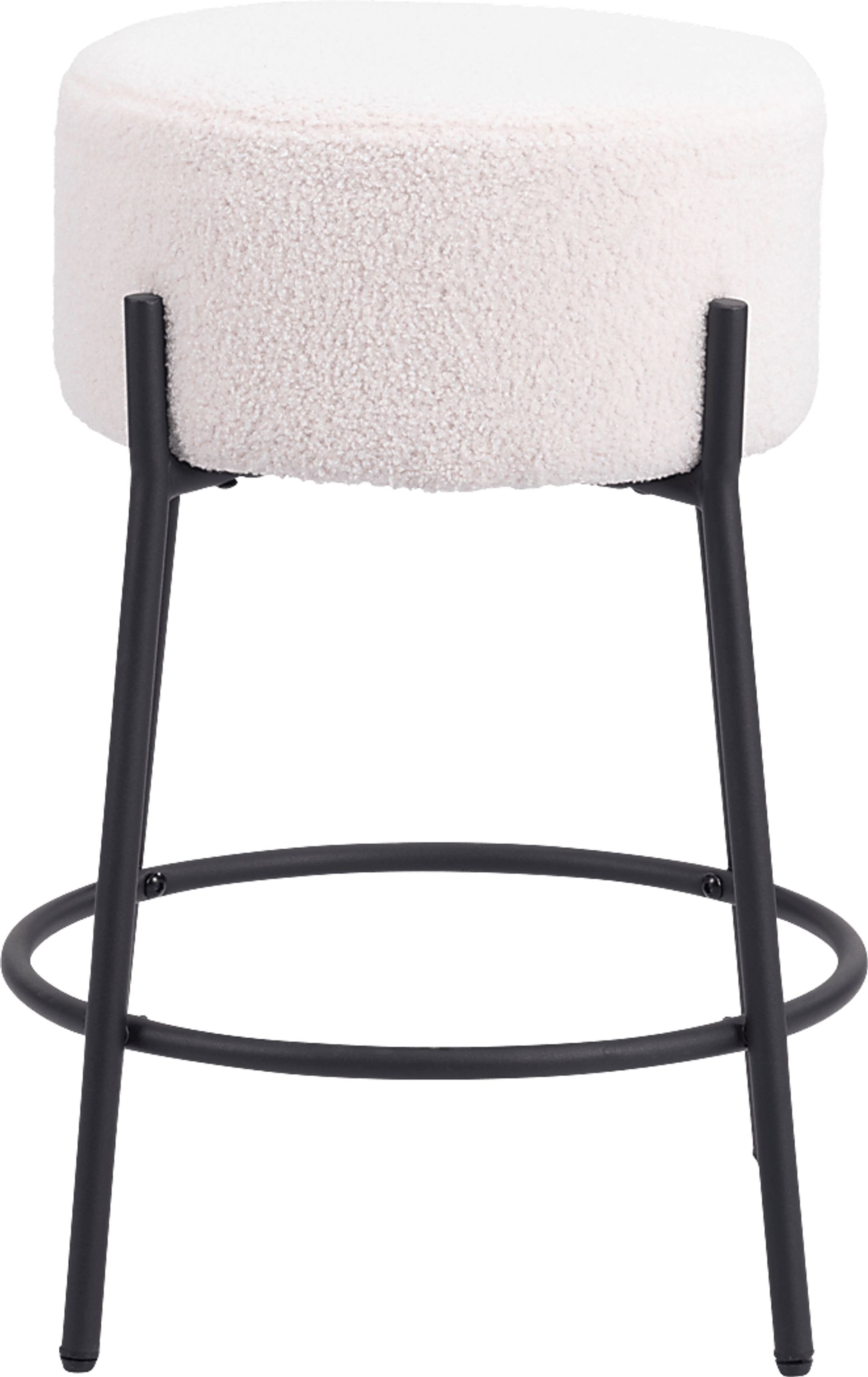 Equine White Counter Height Stool, Set of 2 - Image 4