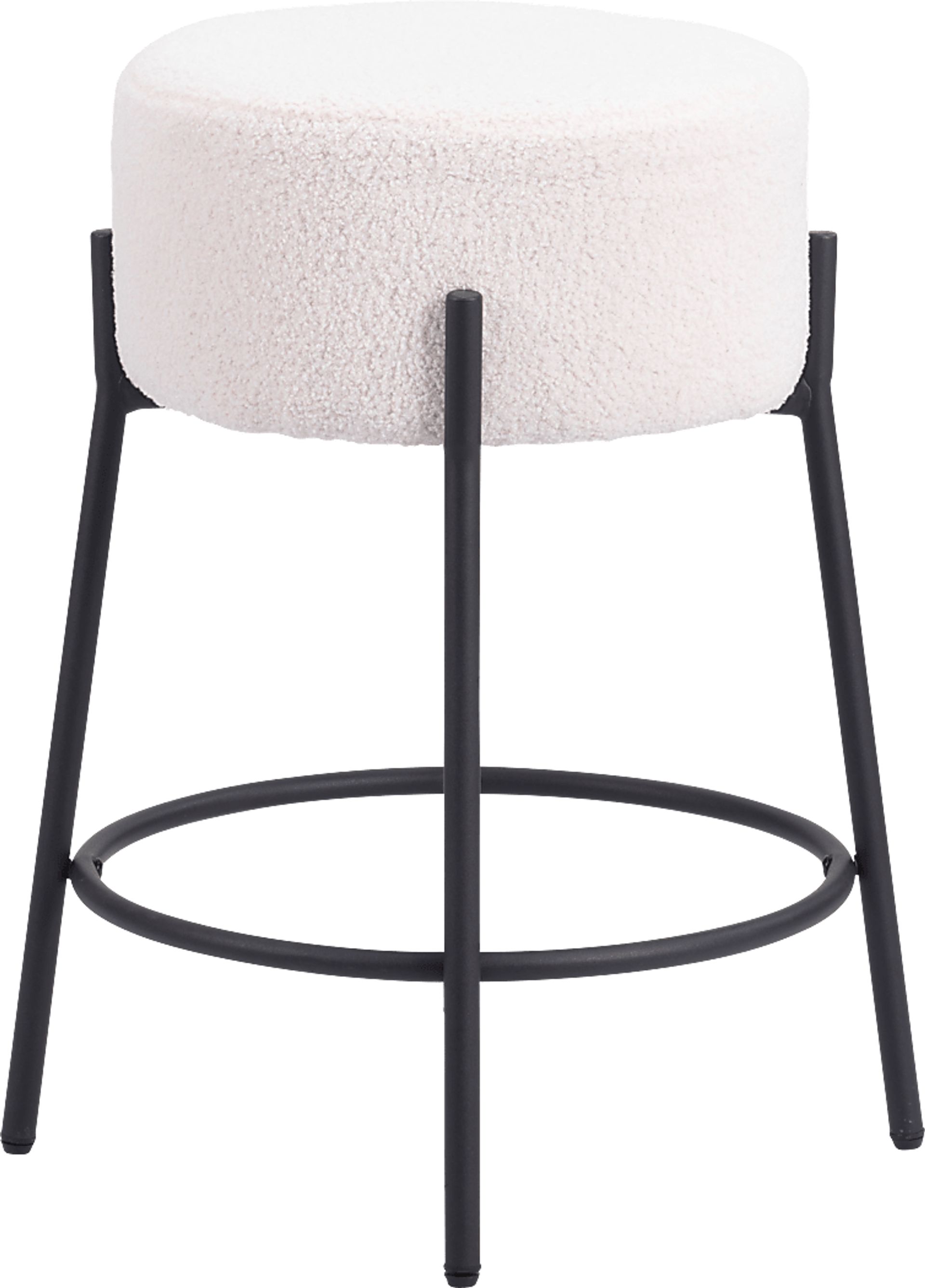 Equine White Counter Height Stool, Set of 2 - Image 5