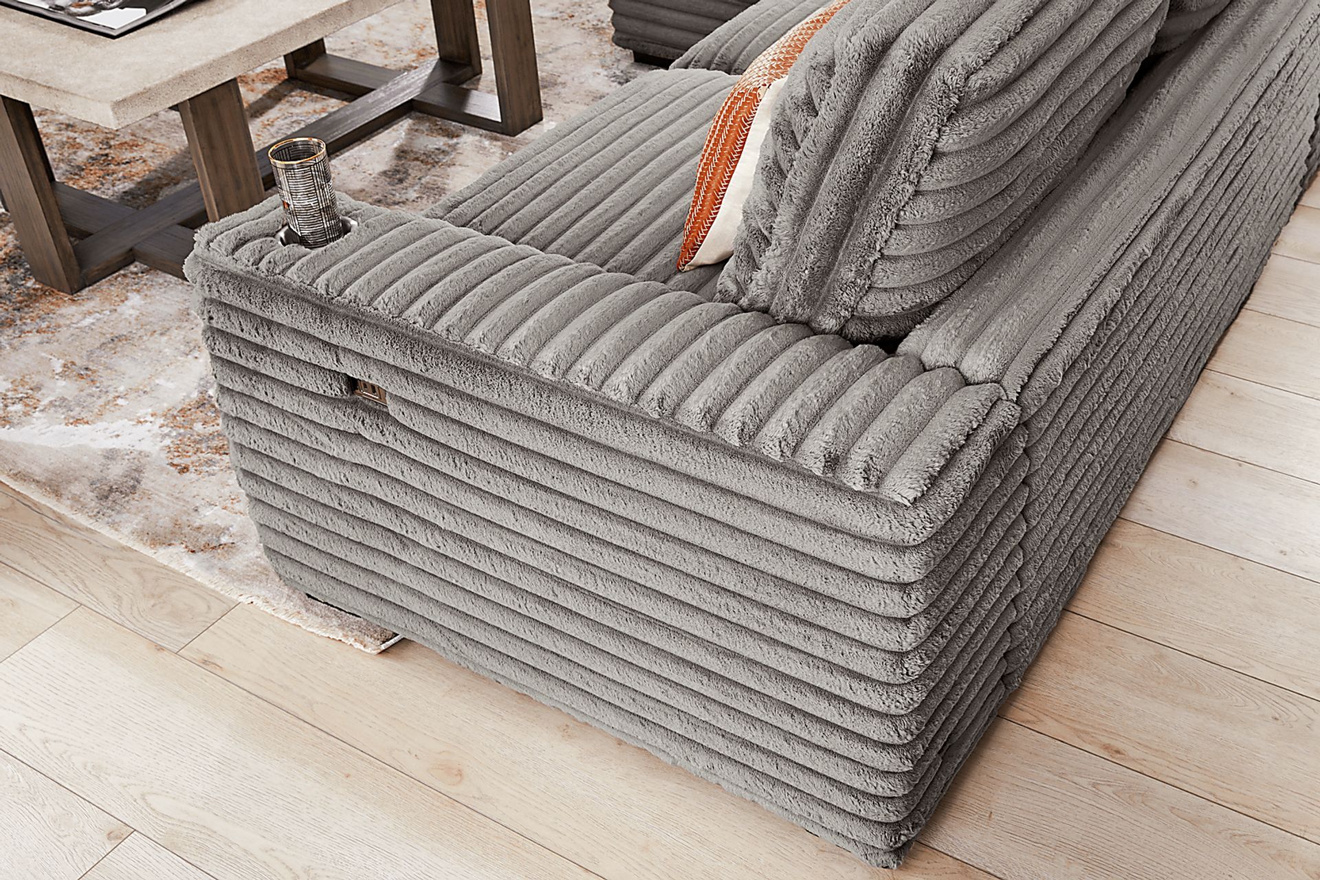 Equinox Gray 2 Pc Sectional - Image 2